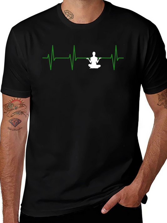 Yoga Heartbeat T-Shirt - Meditate in Style