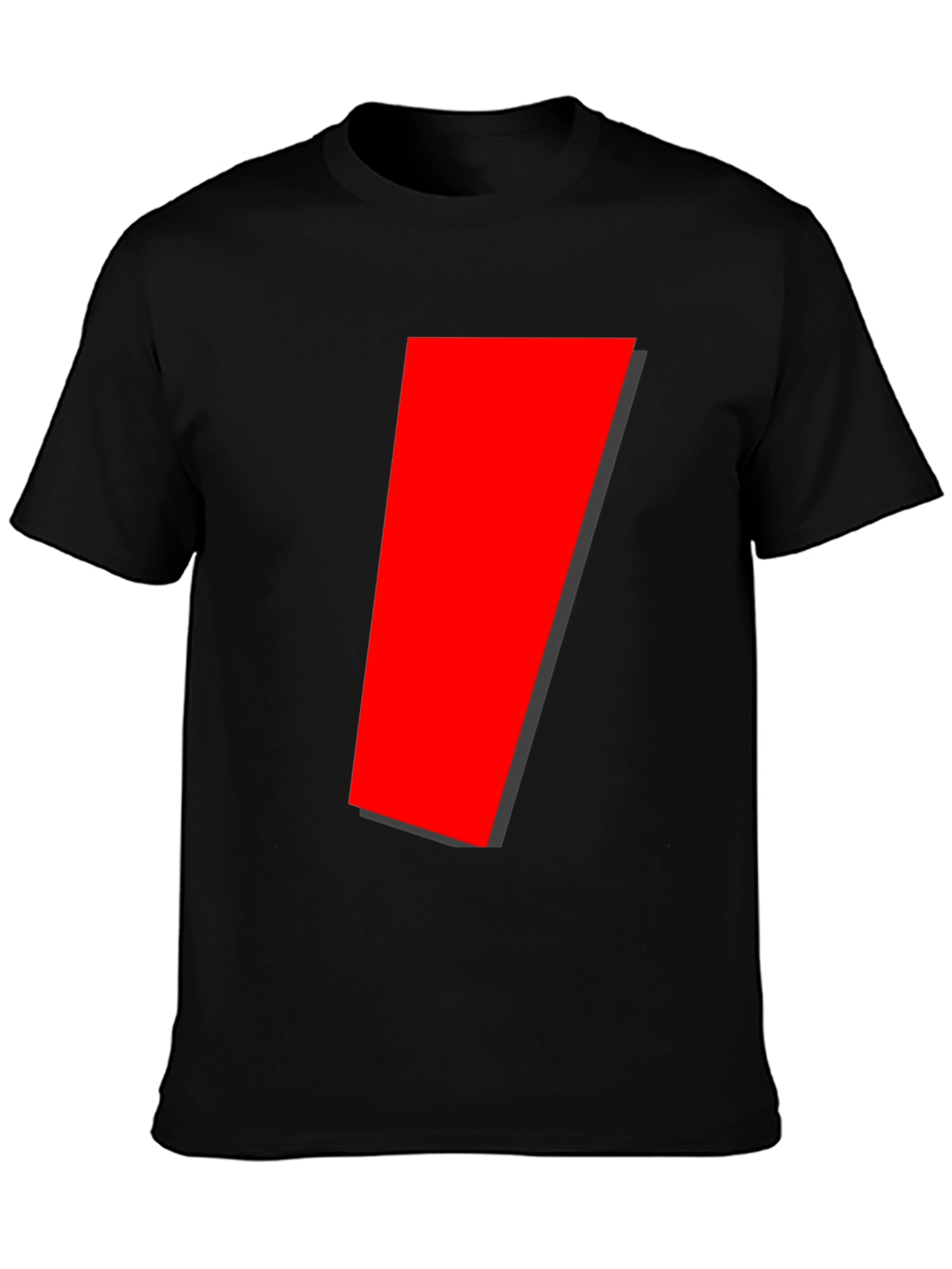 Modern Geometric Red Accent T-Shirt