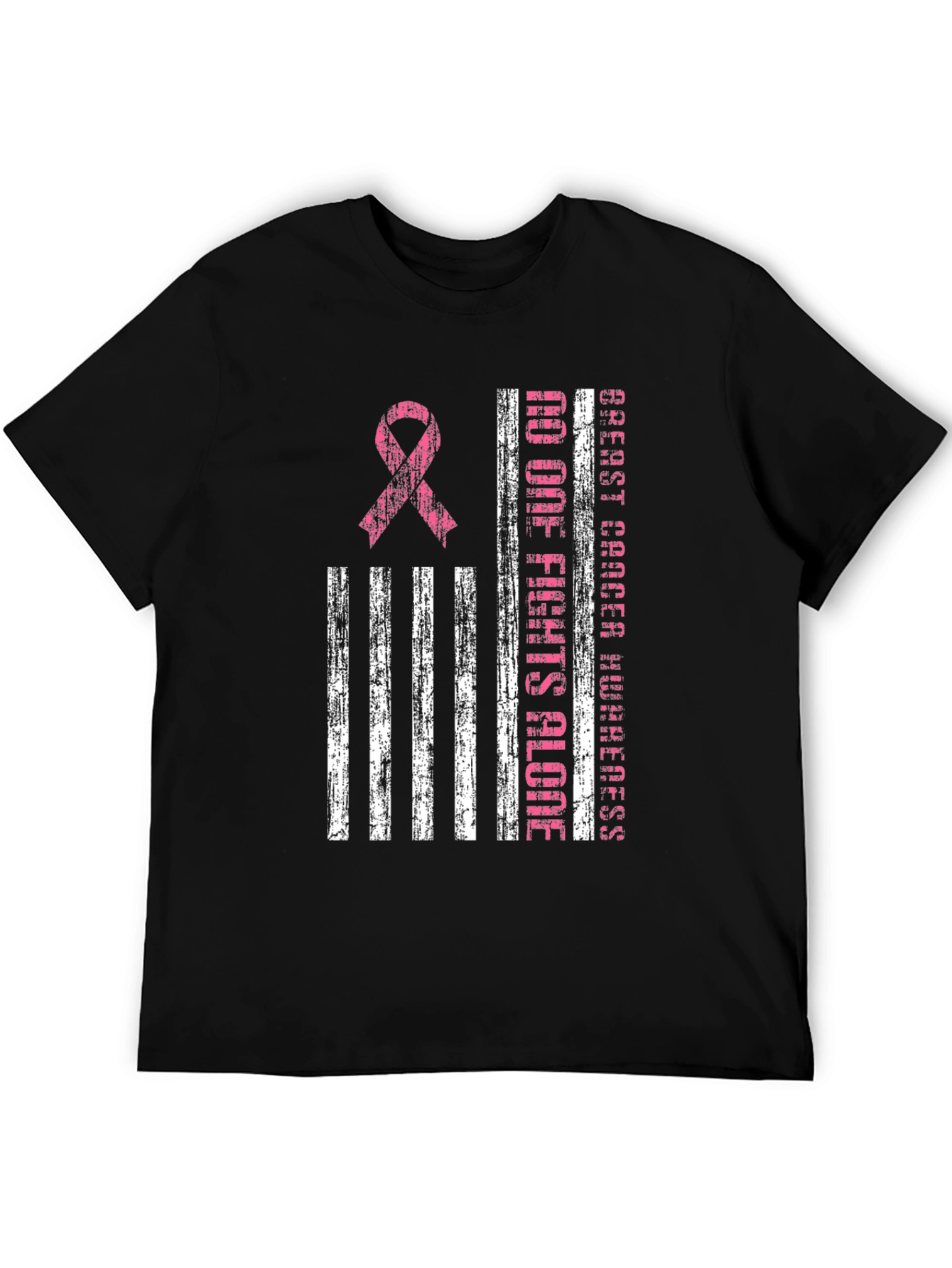 Breast Cancer Awareness Tee - No One Fights Alone