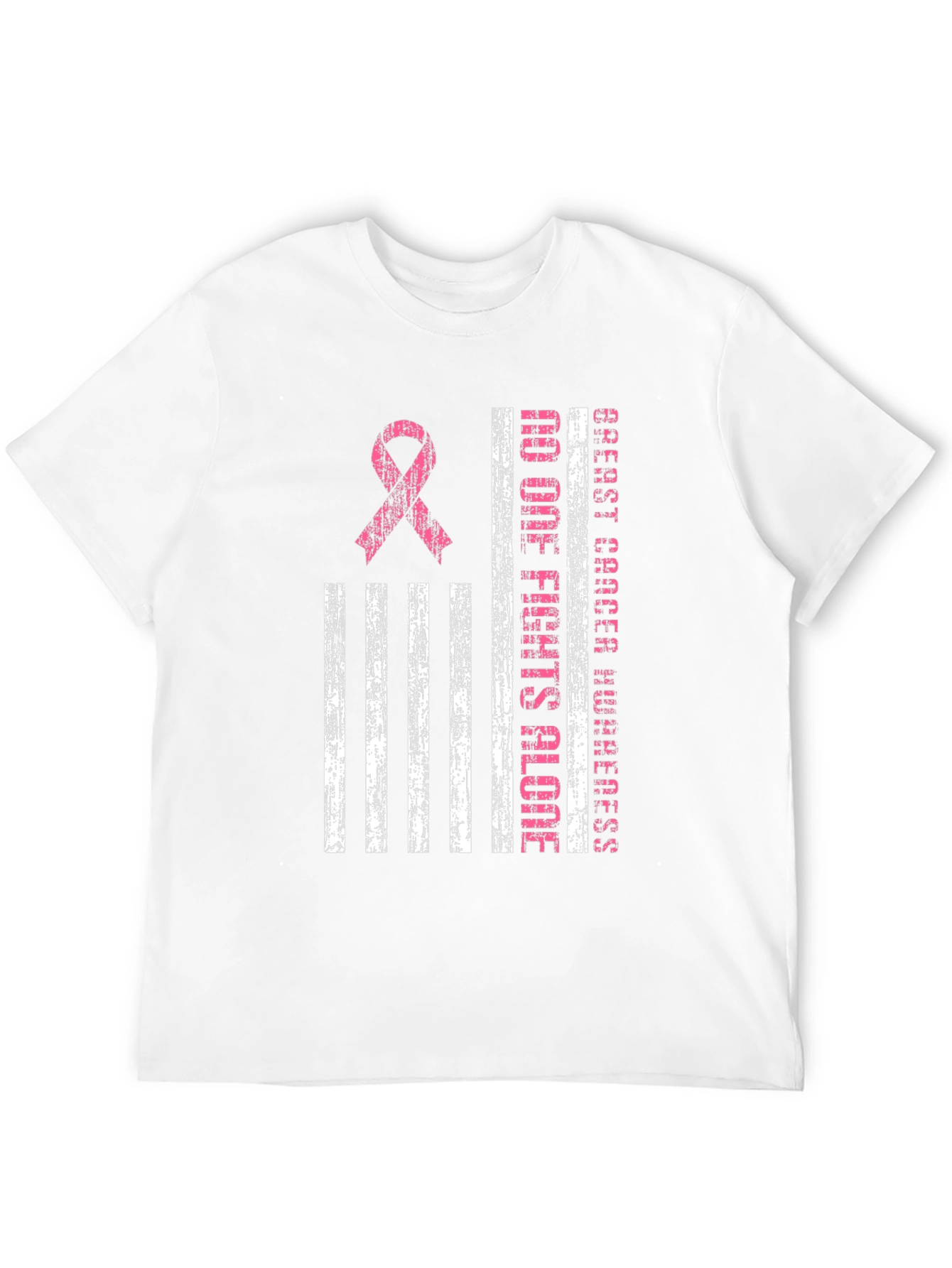 Breast Cancer Awareness Tee - No One Fights Alone