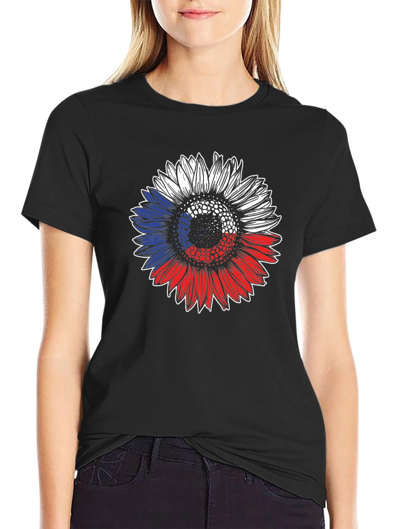 Sunflower Czech Flag Graphic Tee
