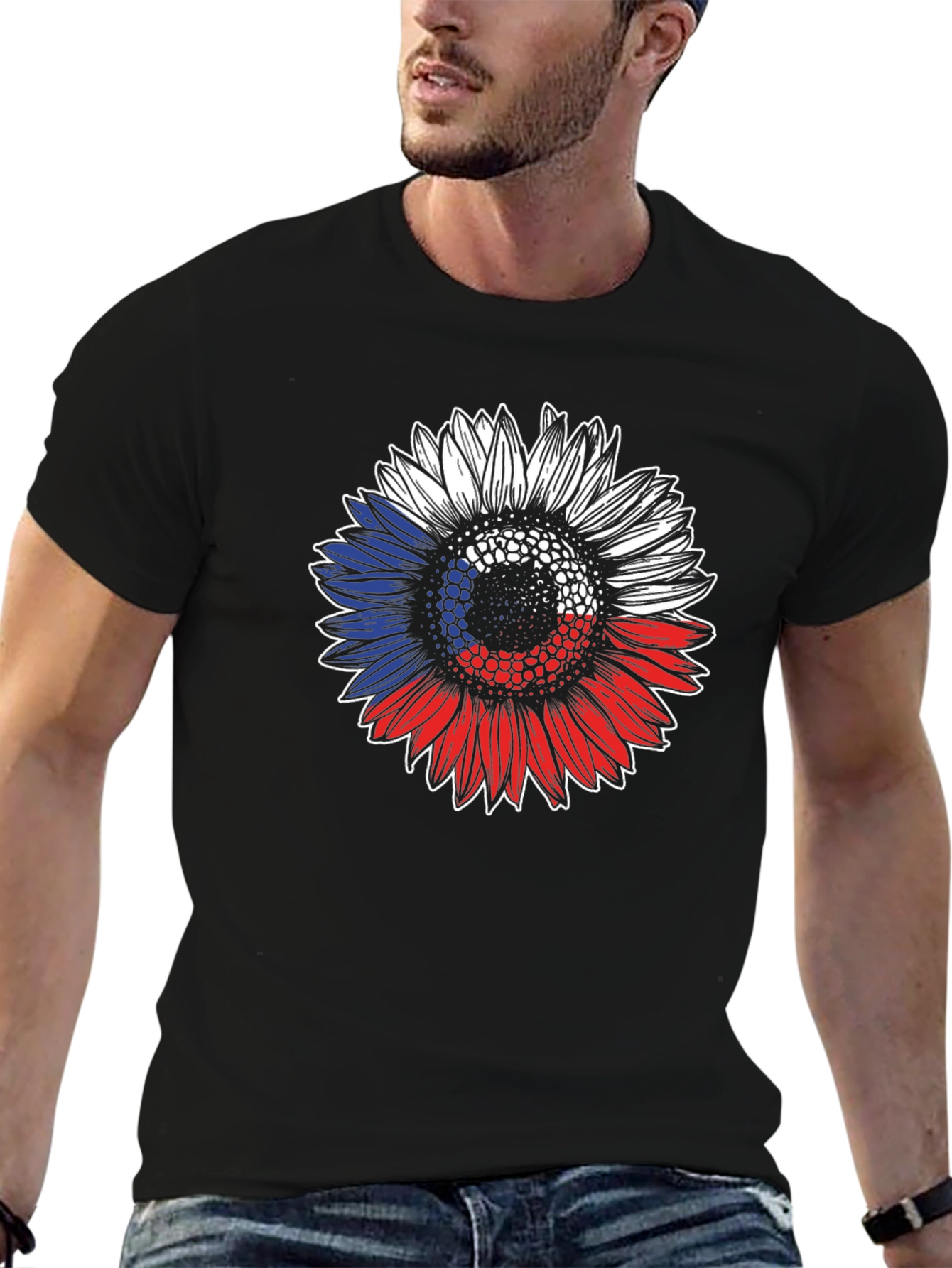 Sunflower Czech Flag Graphic Tee