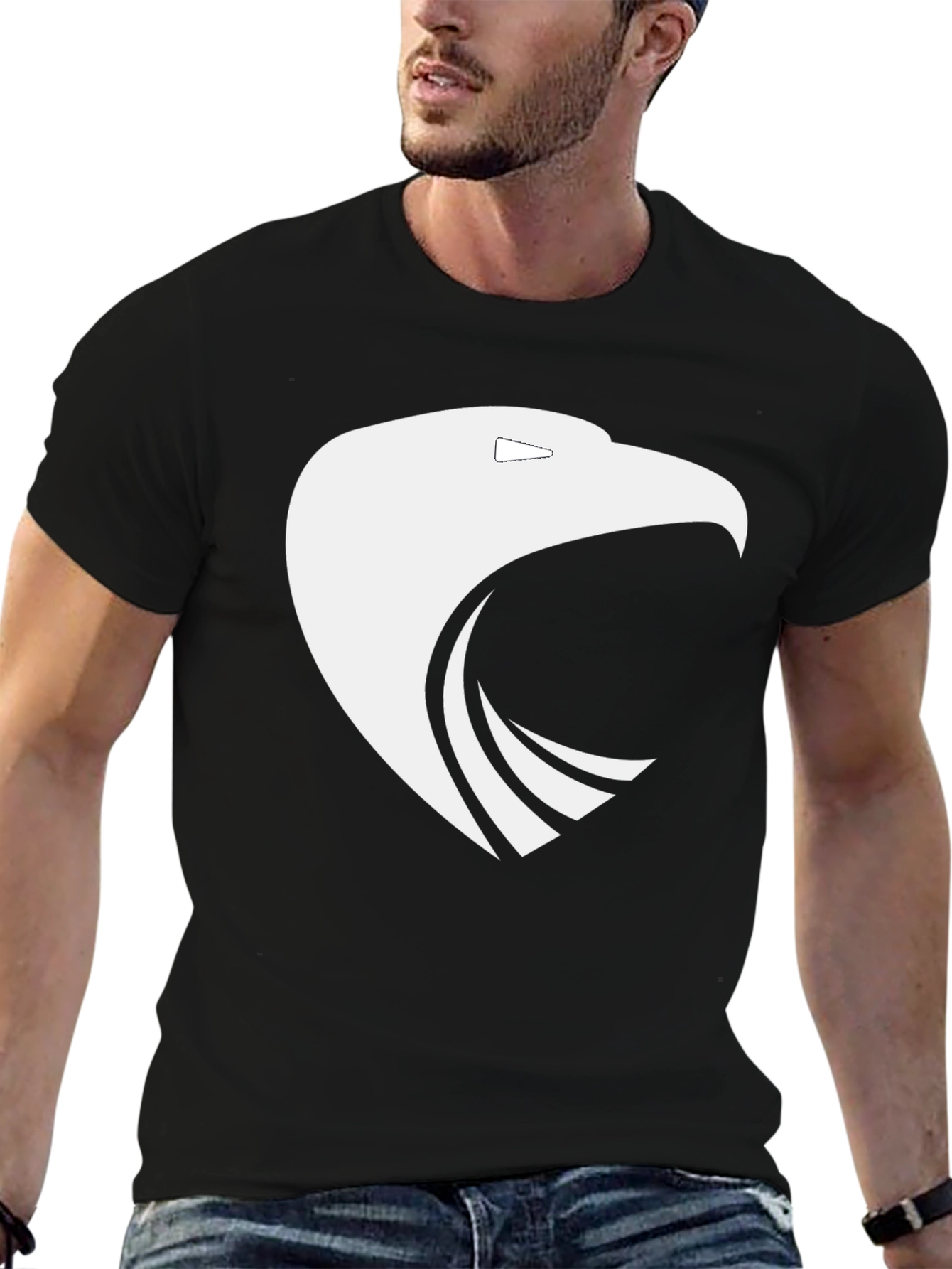 Eagle Graphic Tee - Stylish Mens Black T-Shirt