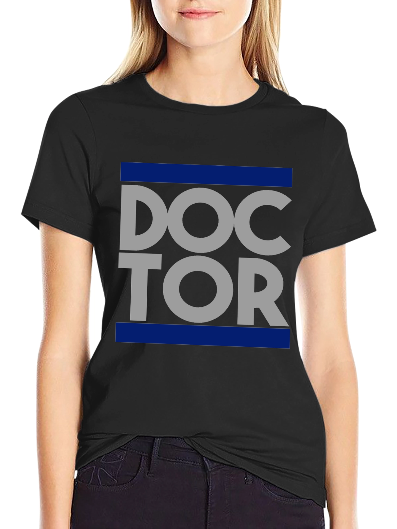 Doctor Graphic T-Shirt - Trendy Crew Neck Tee