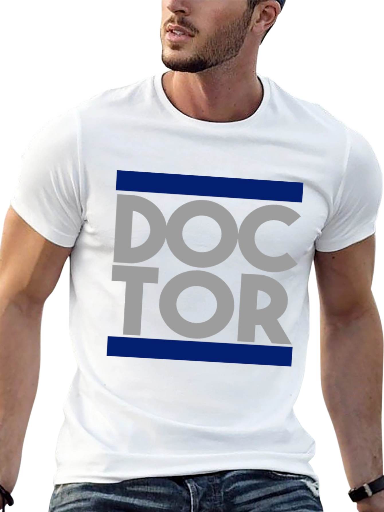 Doctor Graphic T-Shirt - Trendy Crew Neck Tee