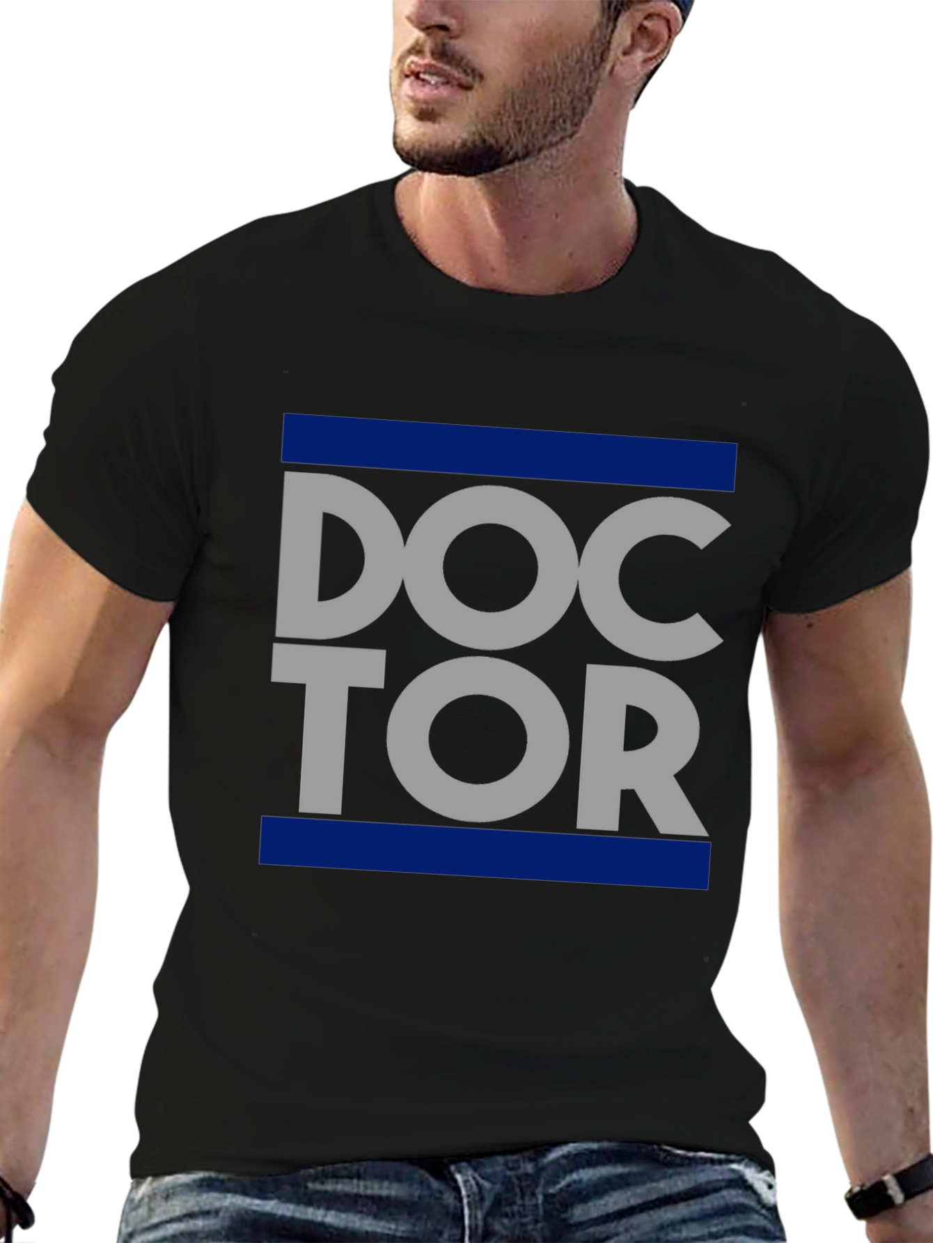 Doctor Graphic T-Shirt - Trendy Crew Neck Tee