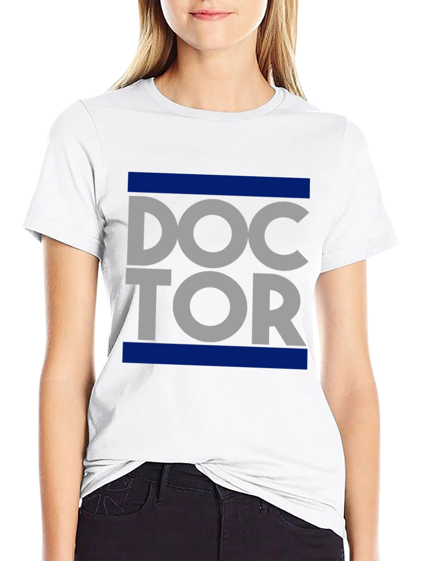 Doctor Graphic T-Shirt - Trendy Crew Neck Tee