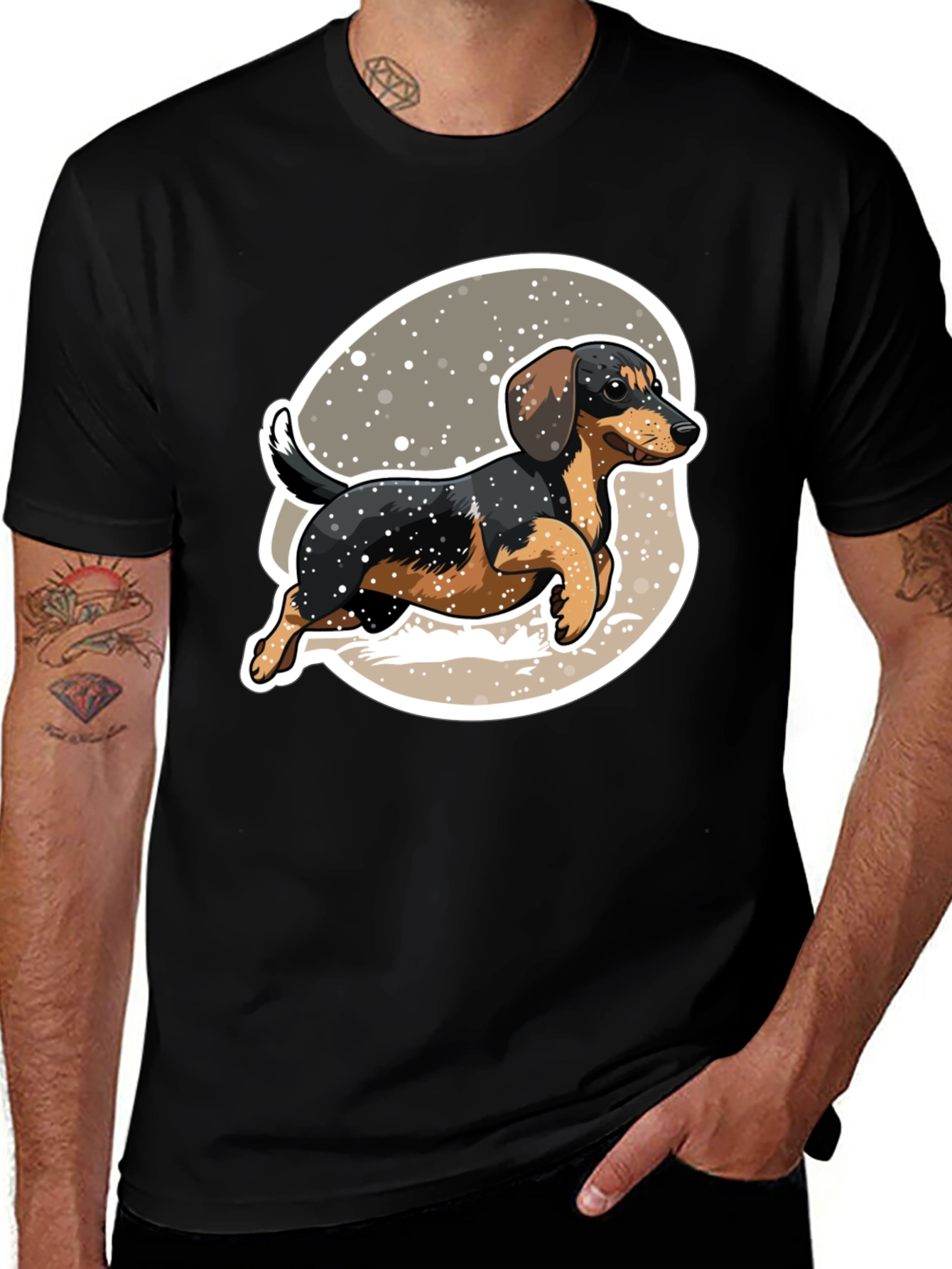 Dachshund Dog Graphic Tee Fun Pet Lover Shirt