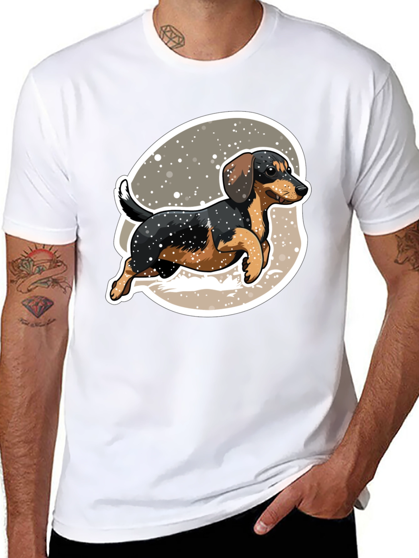 Dachshund Dog Graphic Tee Fun Pet Lover Shirt