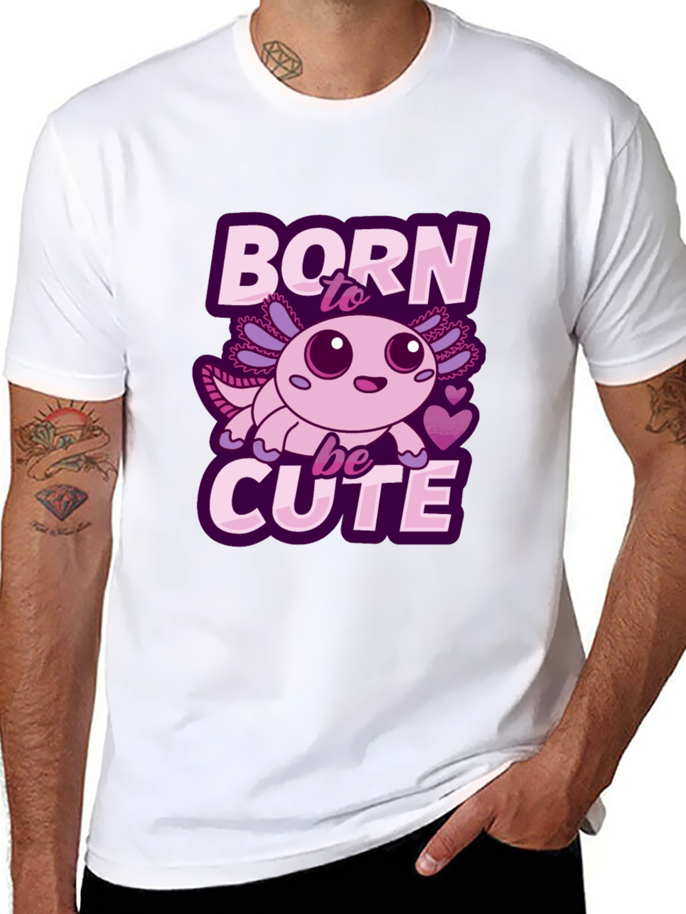 Born To Be Cute Axolotl T-Shirt