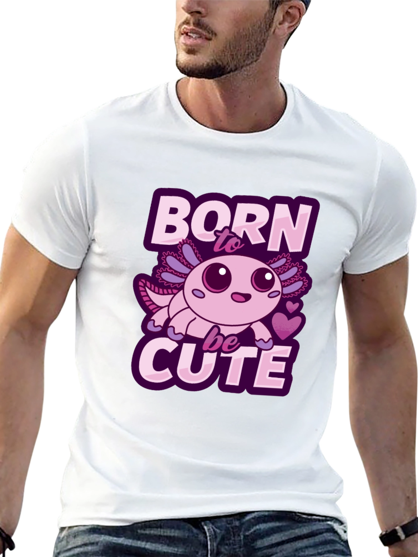 Born To Be Cute Axolotl T-Shirt