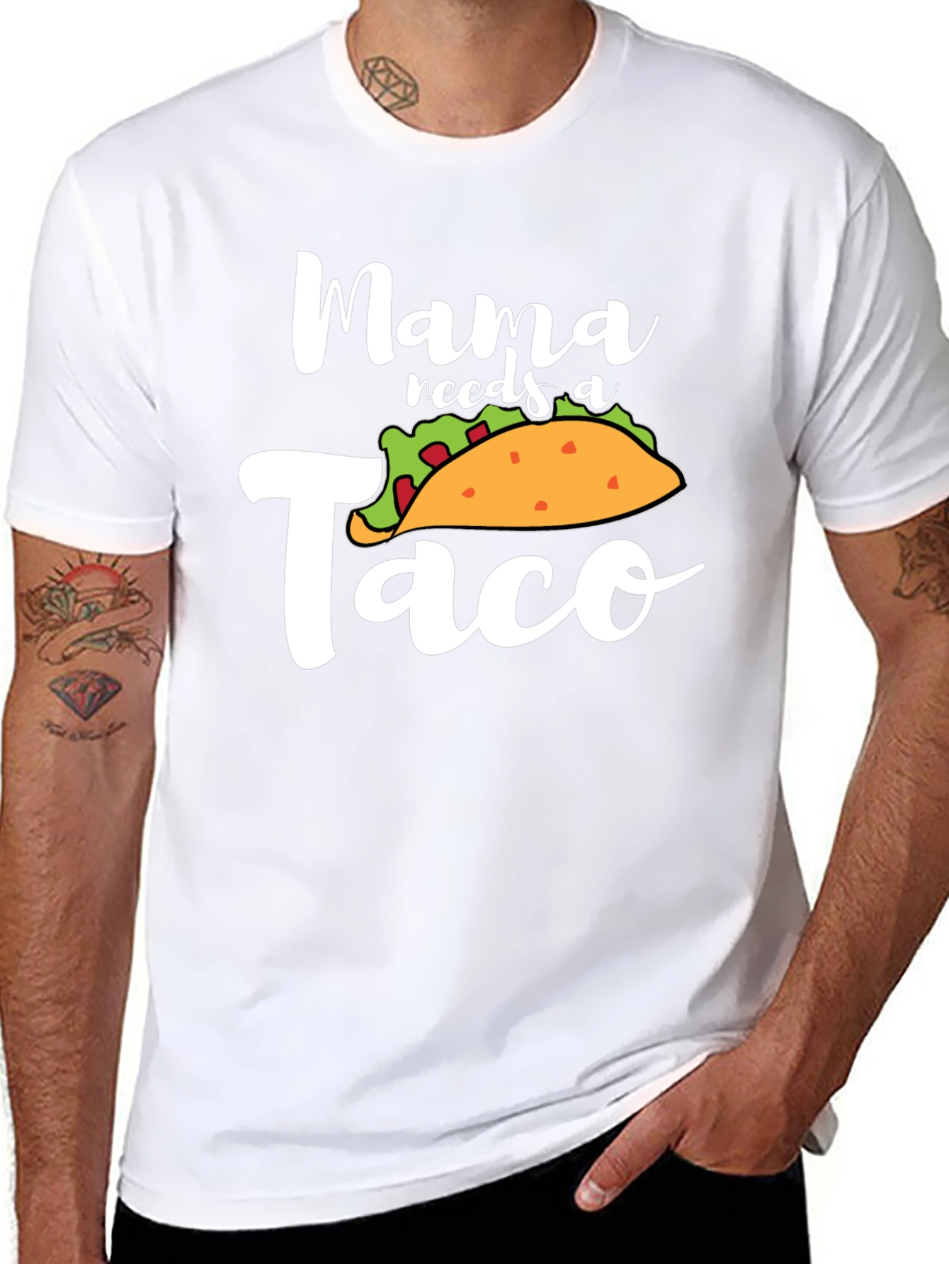 Mama Needs a Taco T-Shirt - Novelty Food Tee