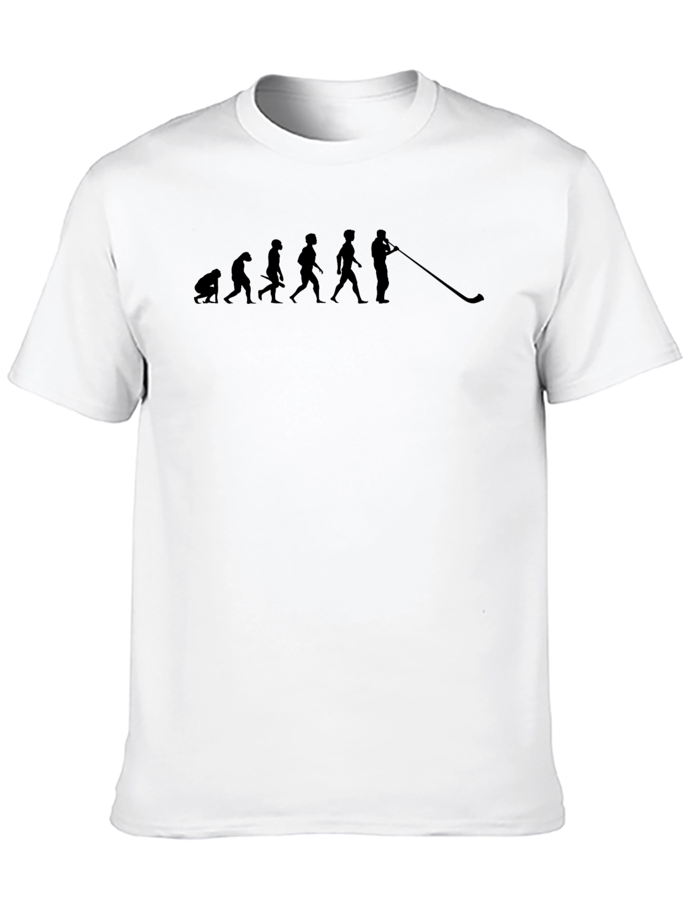 Evolution of Alphorn Player Black T-Shirt