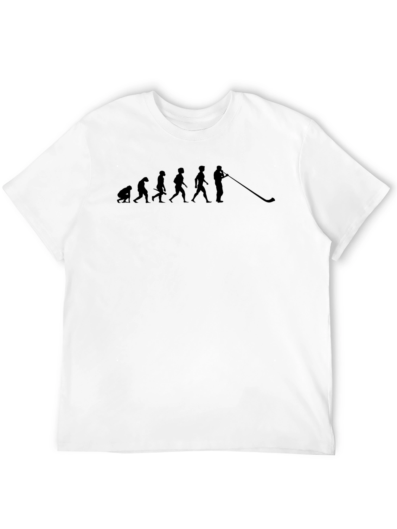 Evolution of Alphorn Player Black T-Shirt