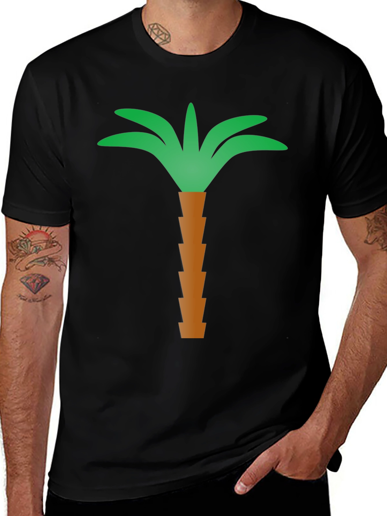 Palm Tree Graphic Tee - Island Vibes