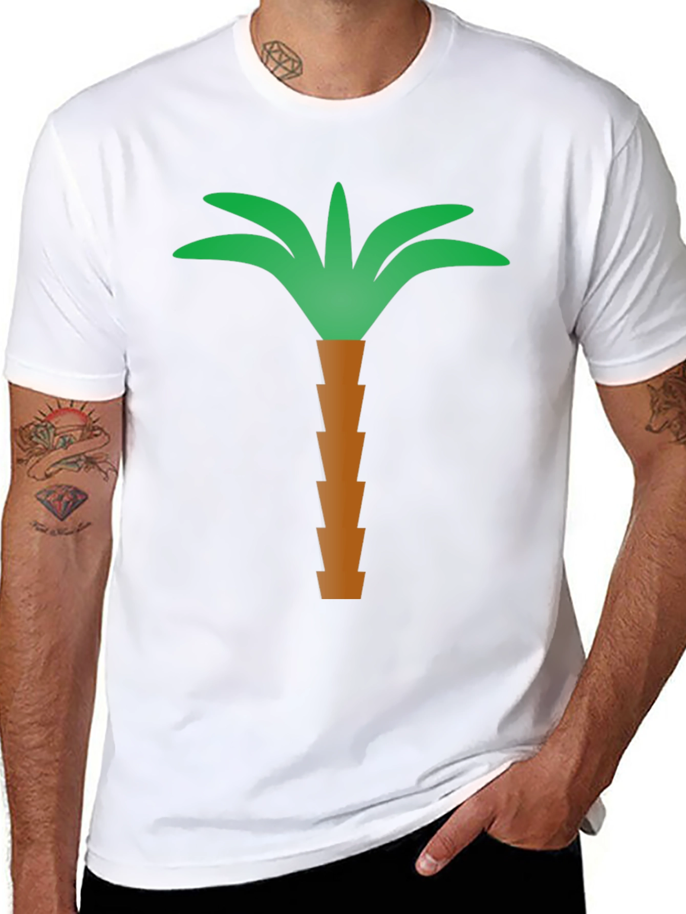 Palm Tree Graphic Tee - Island Vibes
