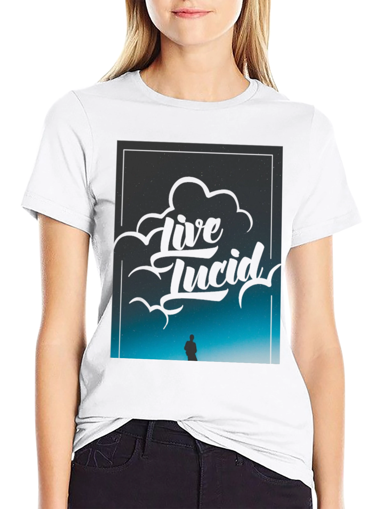Live Lucid Black Graphic Tee