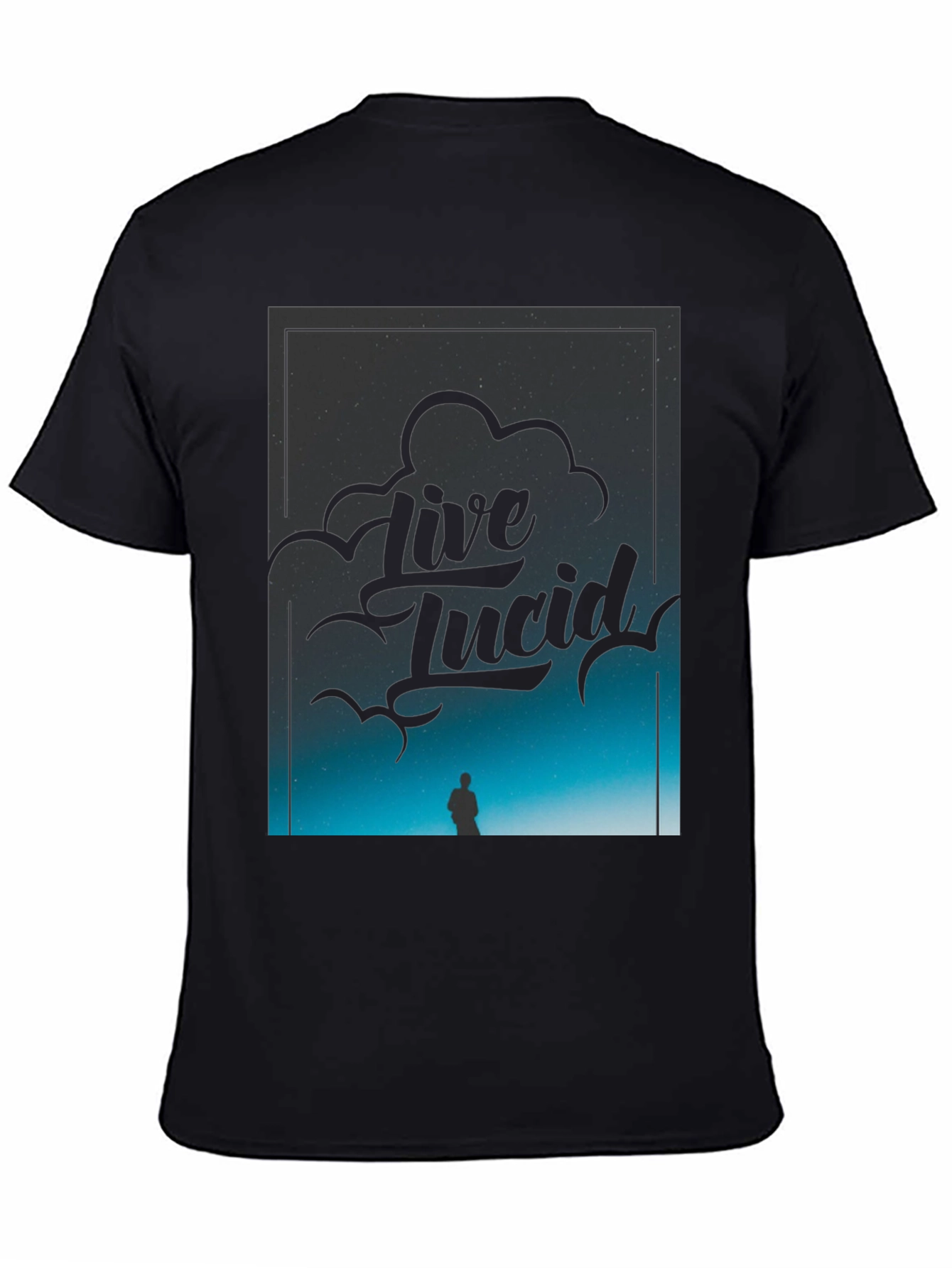 Live Lucid Black Graphic Tee