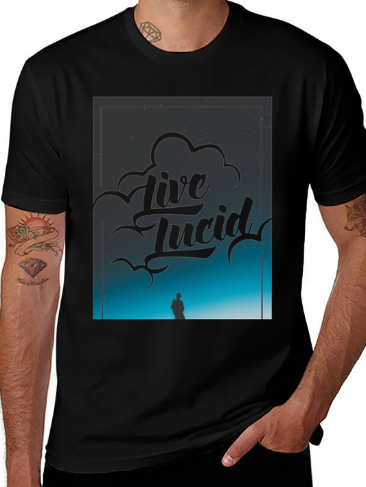 Live Lucid Black Graphic Tee