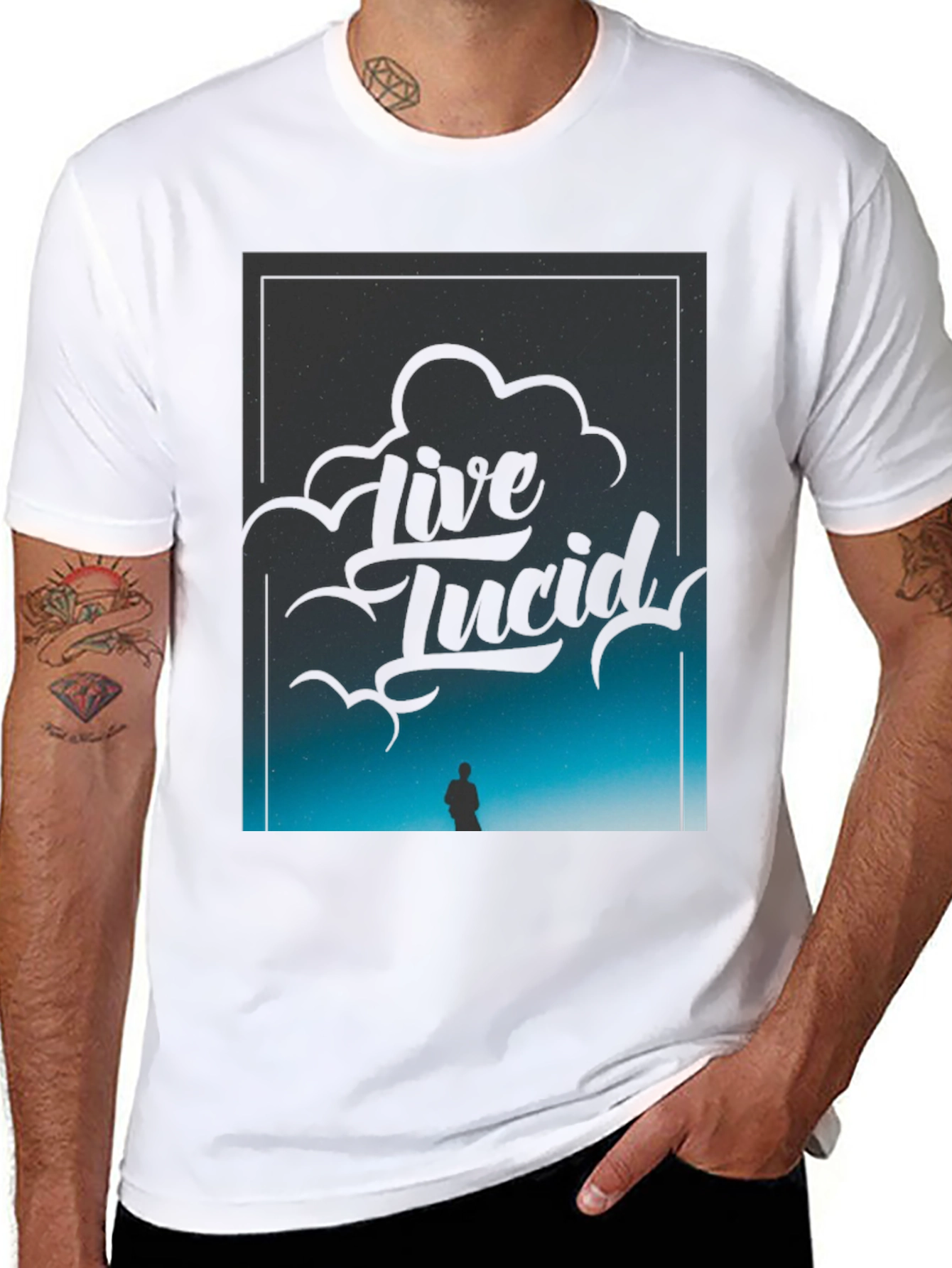 Live Lucid Black Graphic Tee