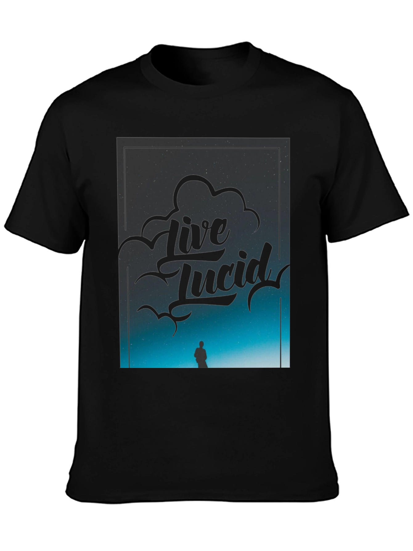 Live Lucid Black Graphic Tee
