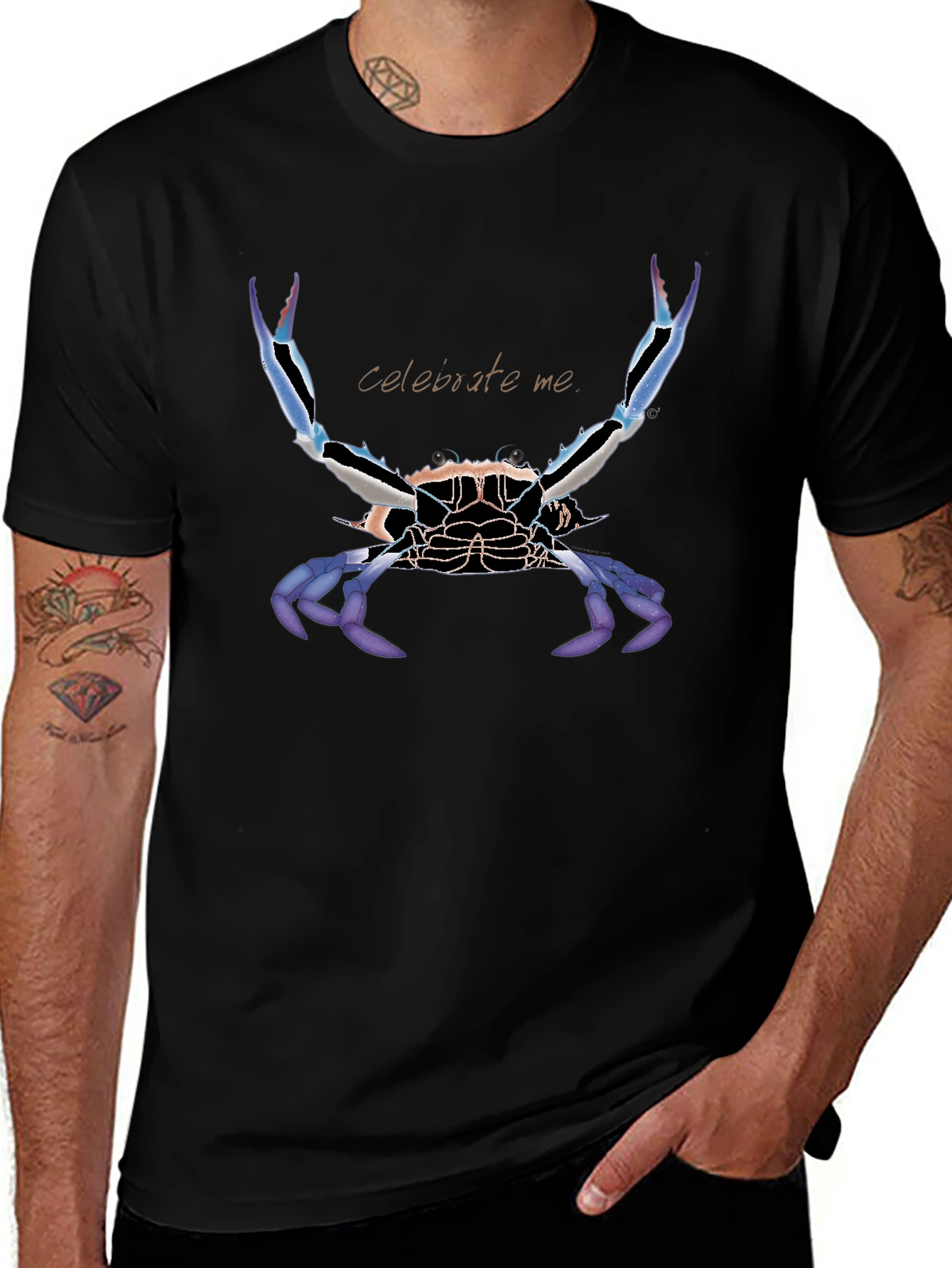 Celebrate Me Crab Graphic Tee