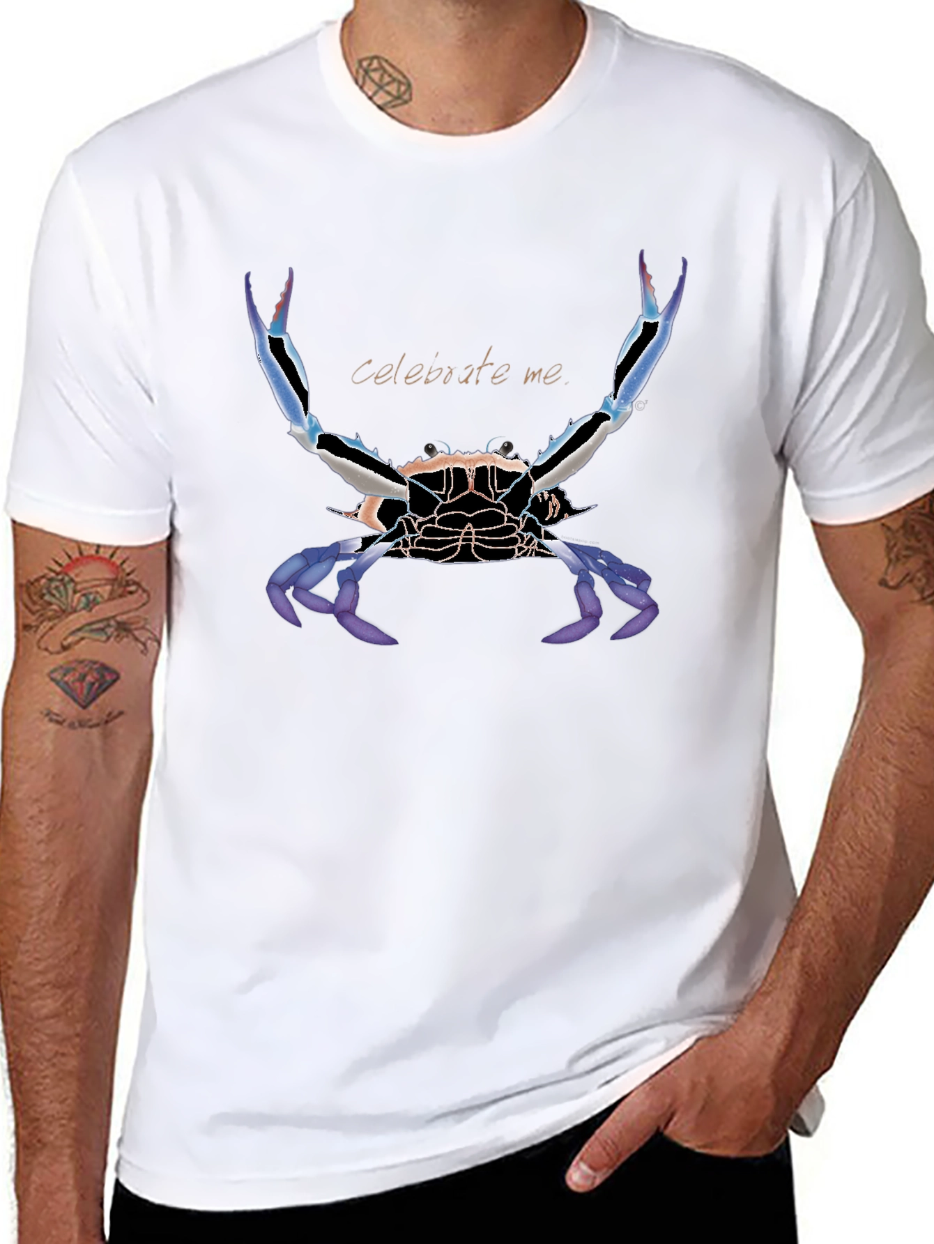 Celebrate Me Crab Graphic Tee