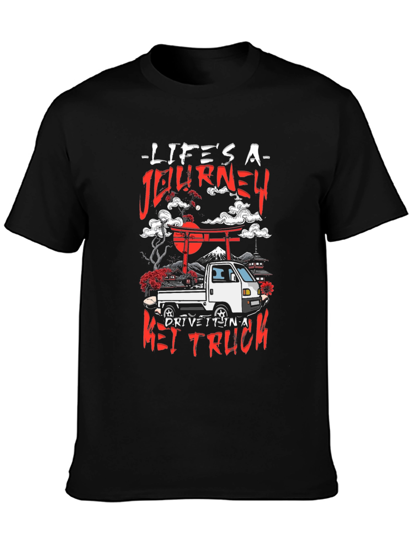 Lifes A Journey Kei Truck T-Shirt