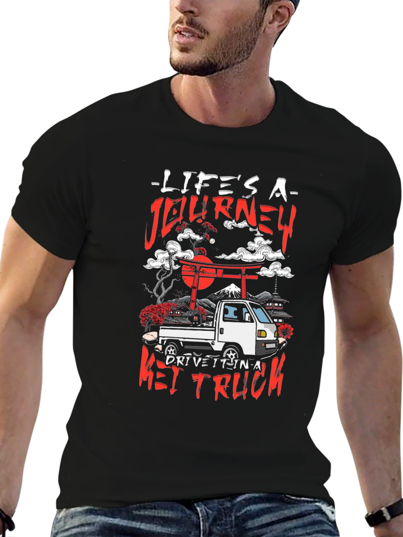 Lifes A Journey Kei Truck T-Shirt