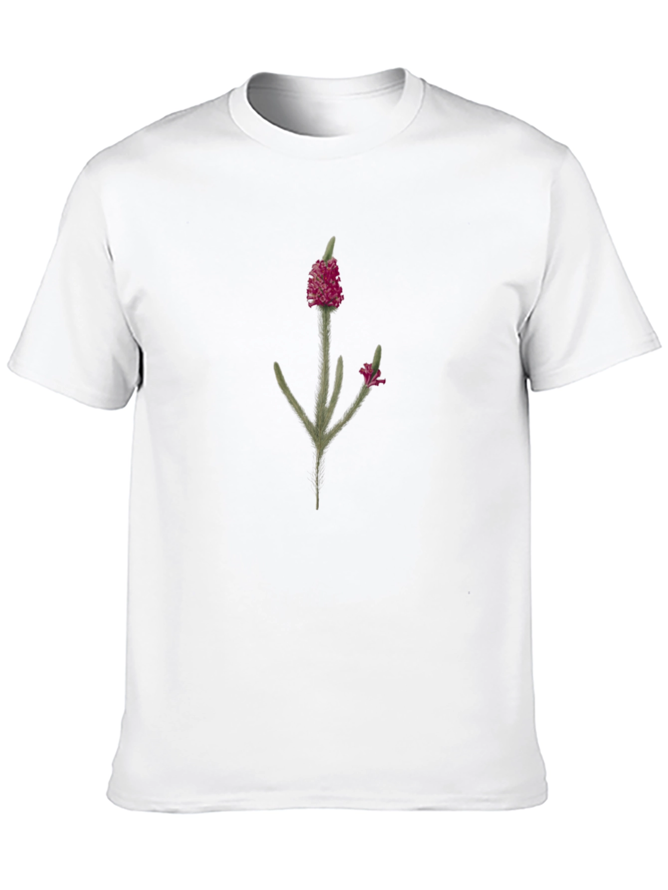 Botanical Print Black T-Shirt