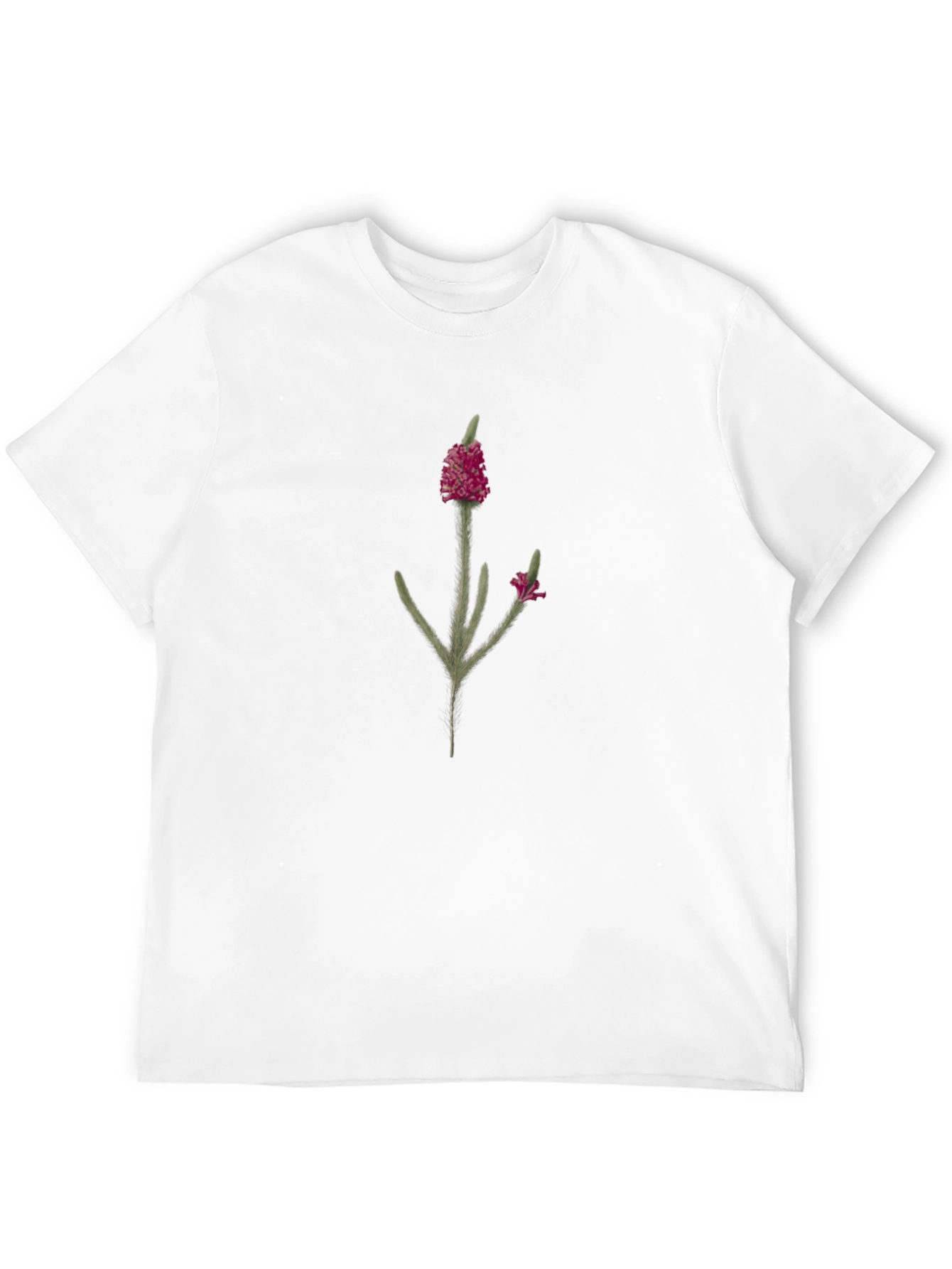 Botanical Print Black T-Shirt