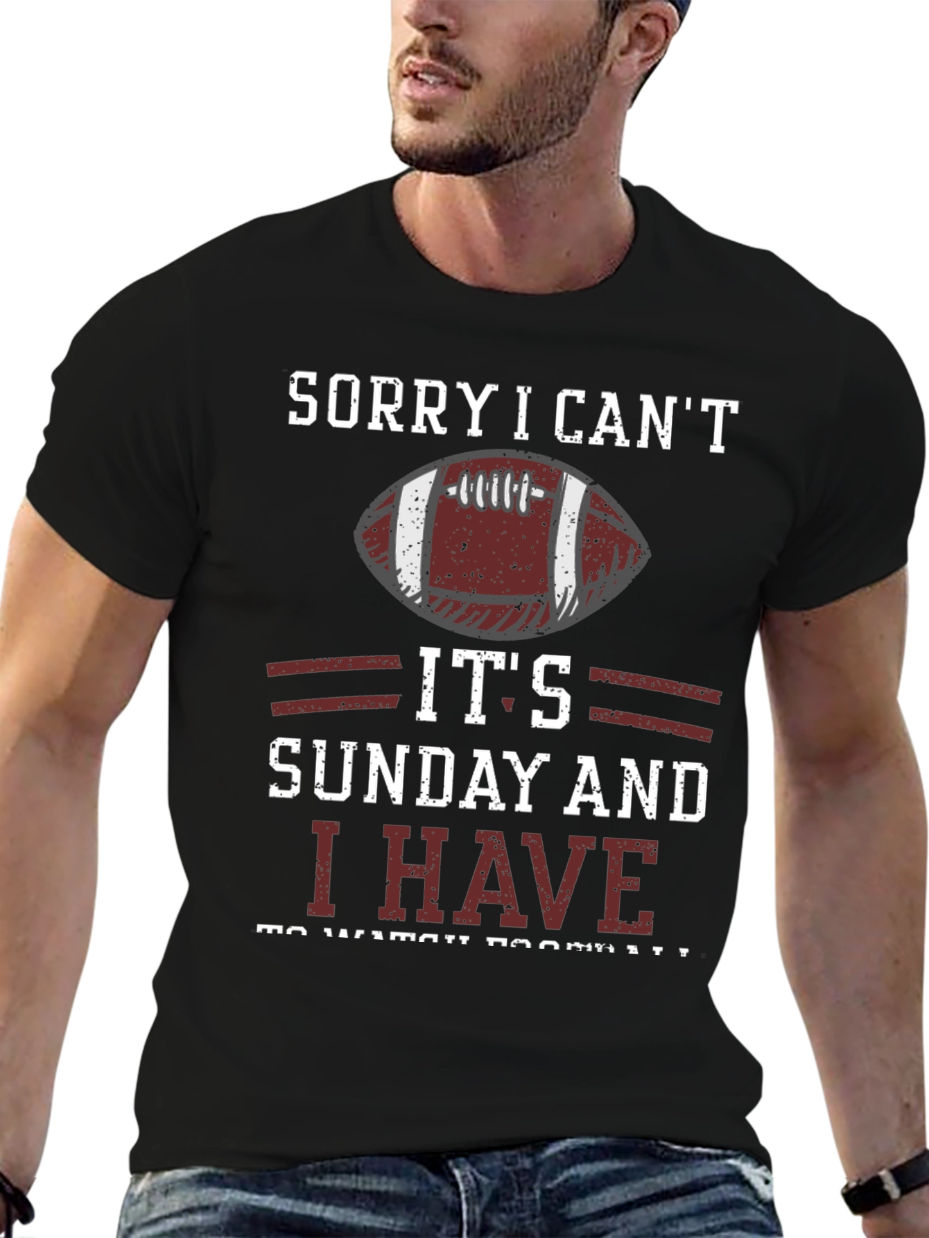 Sorry I Cant Its Sunday Football T-Shirt