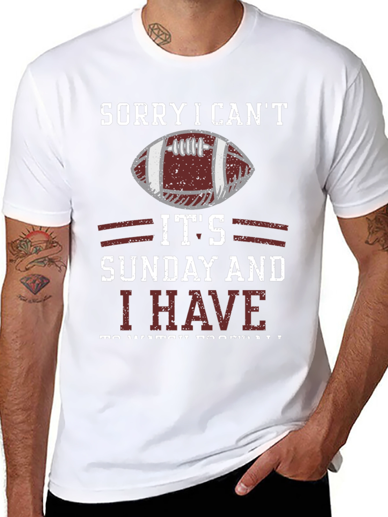 Sorry I Cant Its Sunday Football T-Shirt