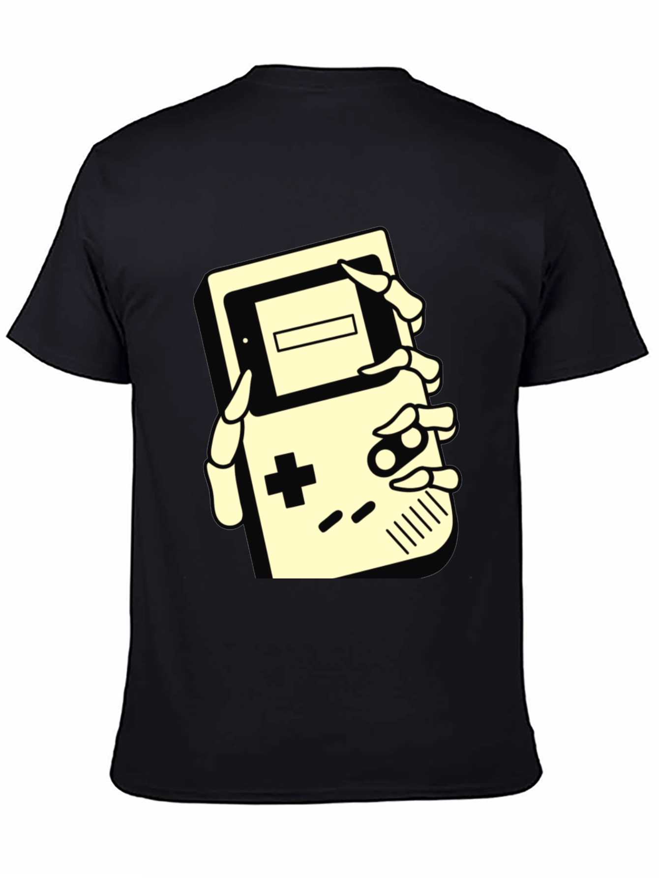 Retro Gamer Tee - Skeleton Hand Game Boy