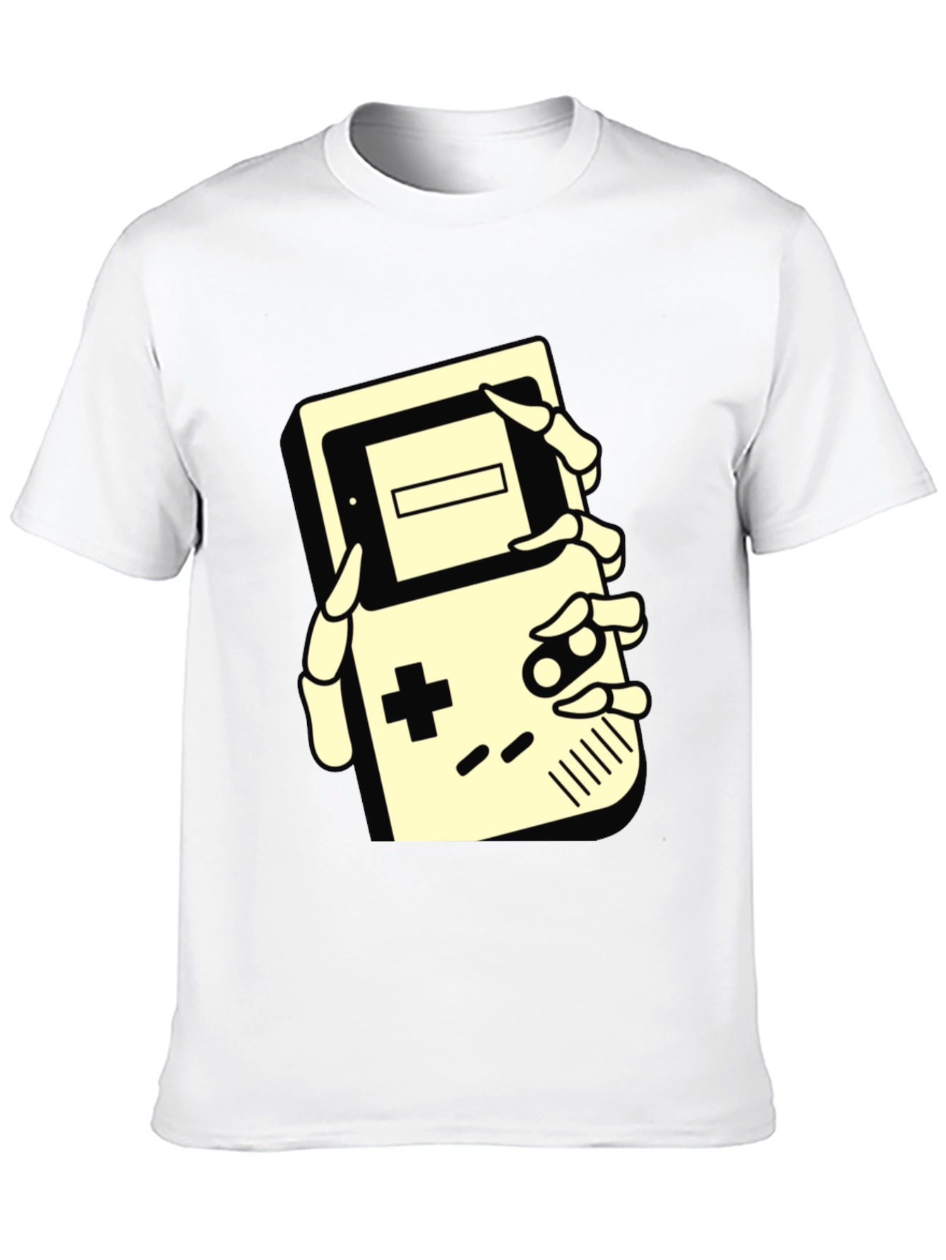 Retro Gamer Tee - Skeleton Hand Game Boy
