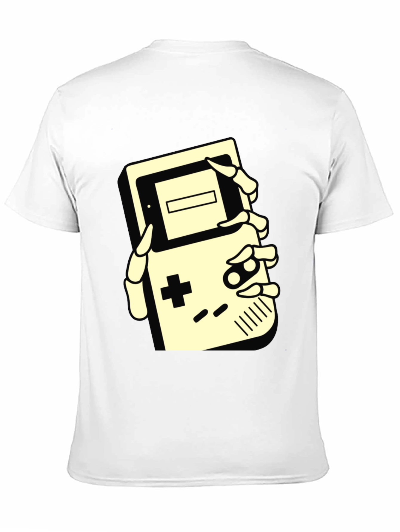Retro Gamer Tee - Skeleton Hand Game Boy