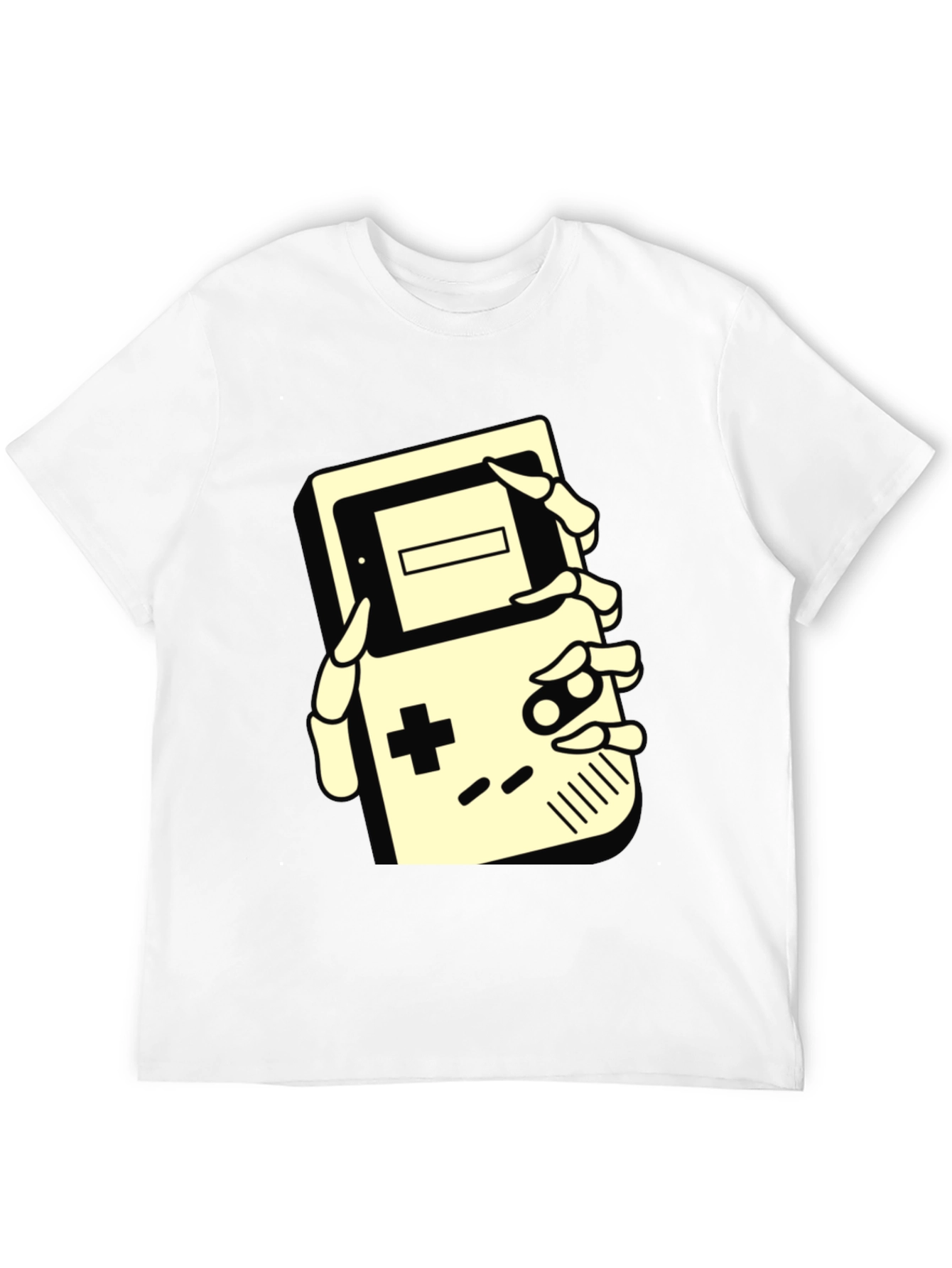 Retro Gamer Tee - Skeleton Hand Game Boy