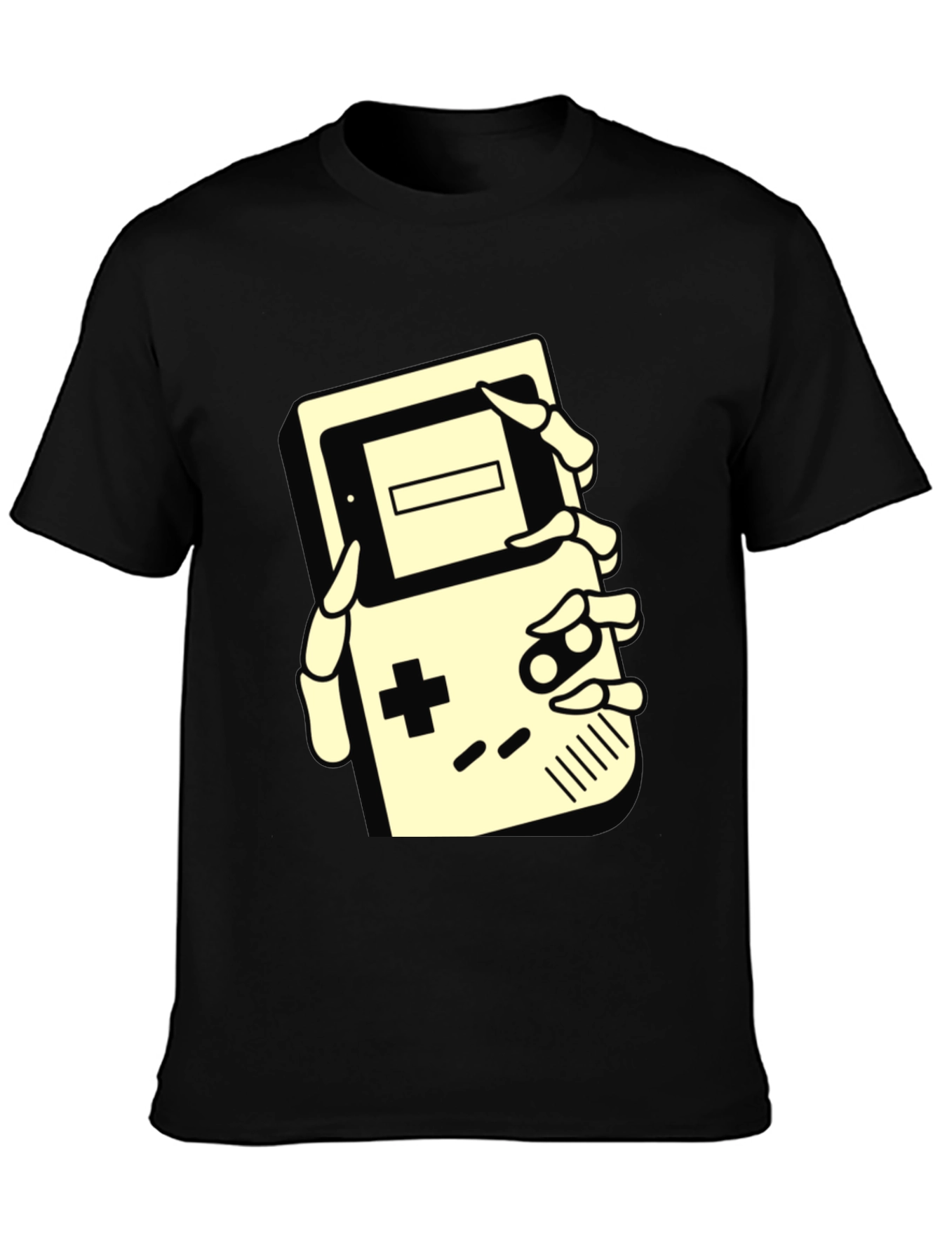 Retro Gamer Tee - Skeleton Hand Game Boy