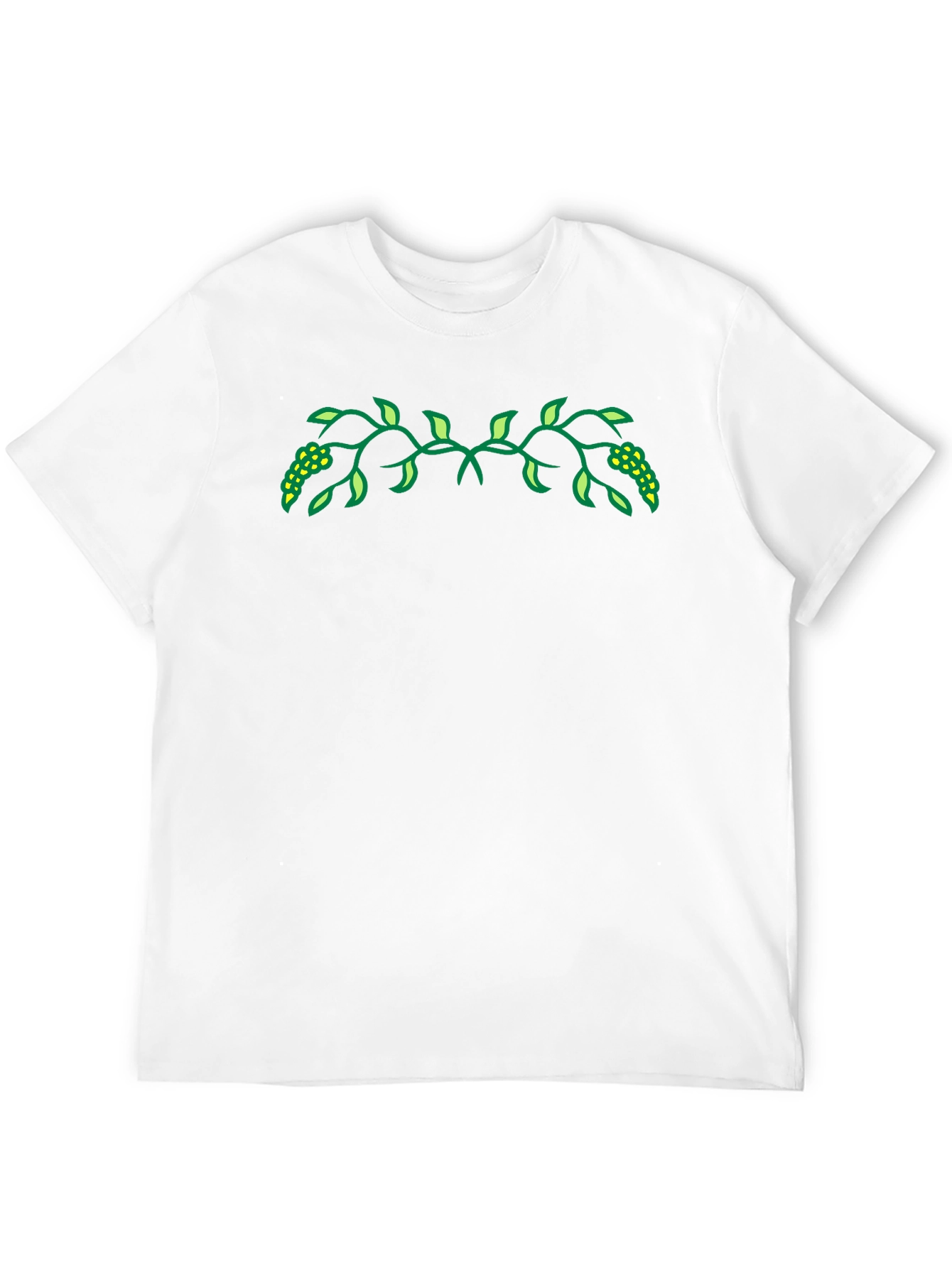 Nature Vine Graphic Black Tee