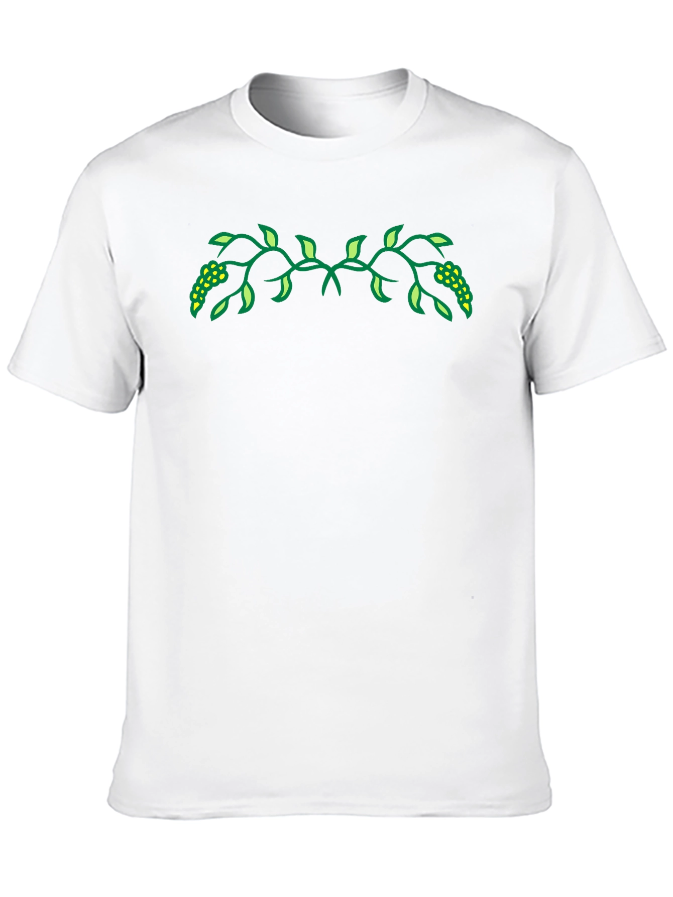 Nature Vine Graphic Black Tee