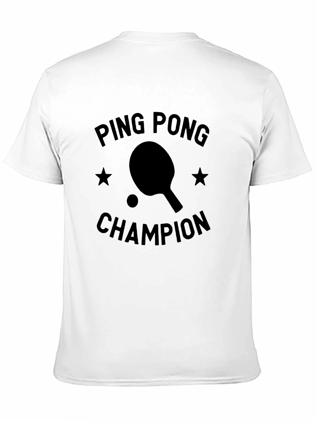 Ping Pong Champion Black T-Shirt