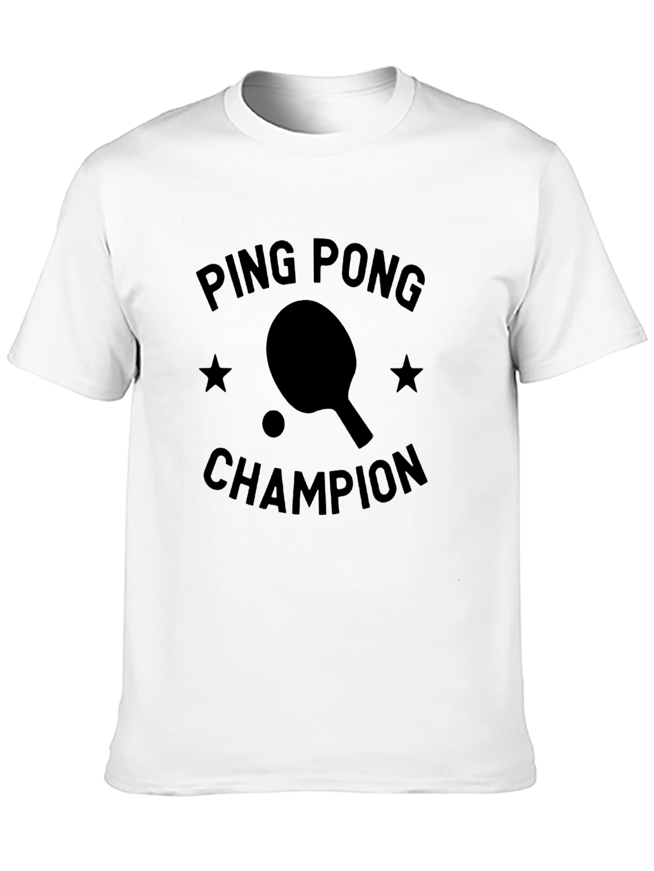 Ping Pong Champion Black T-Shirt