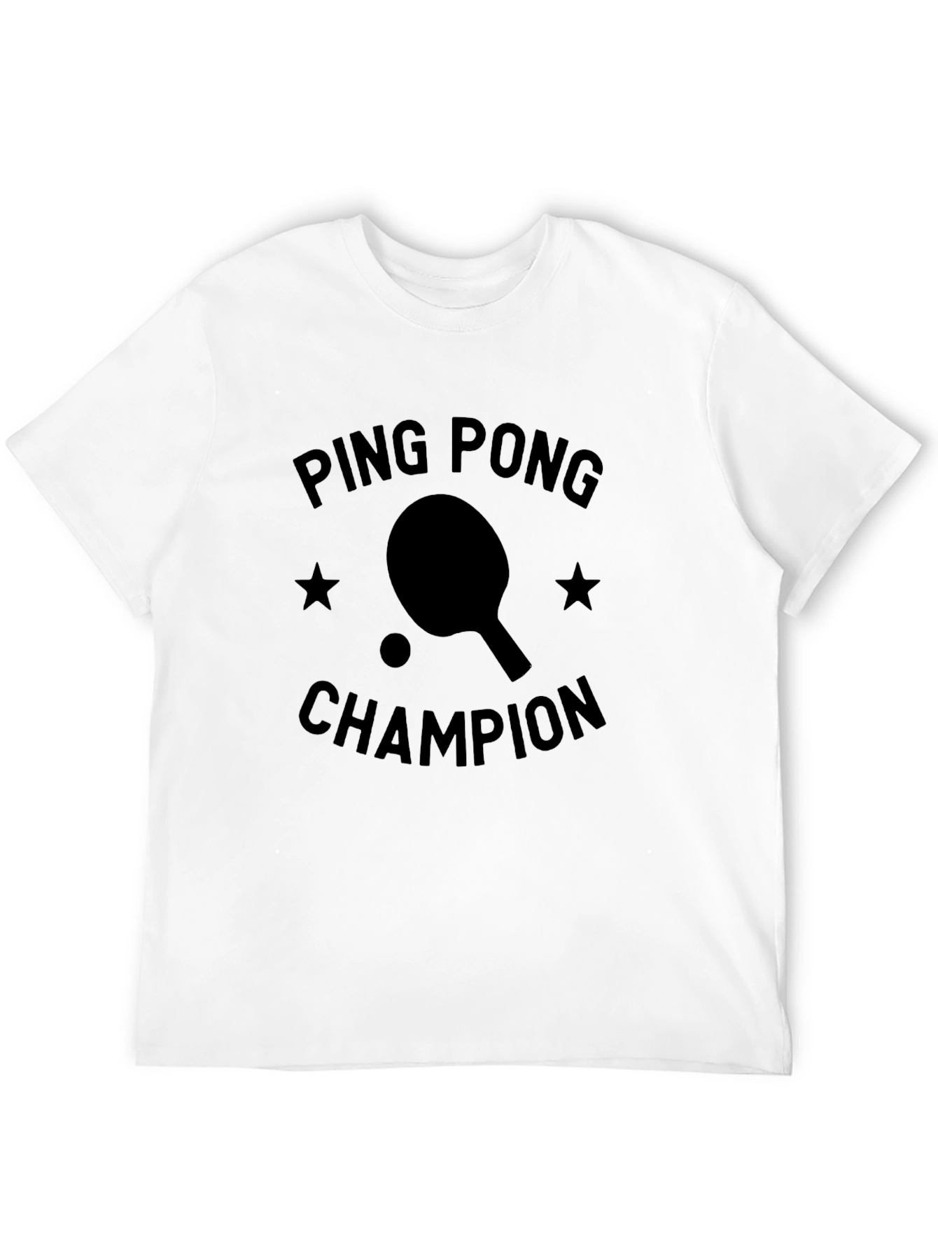 Ping Pong Champion Black T-Shirt