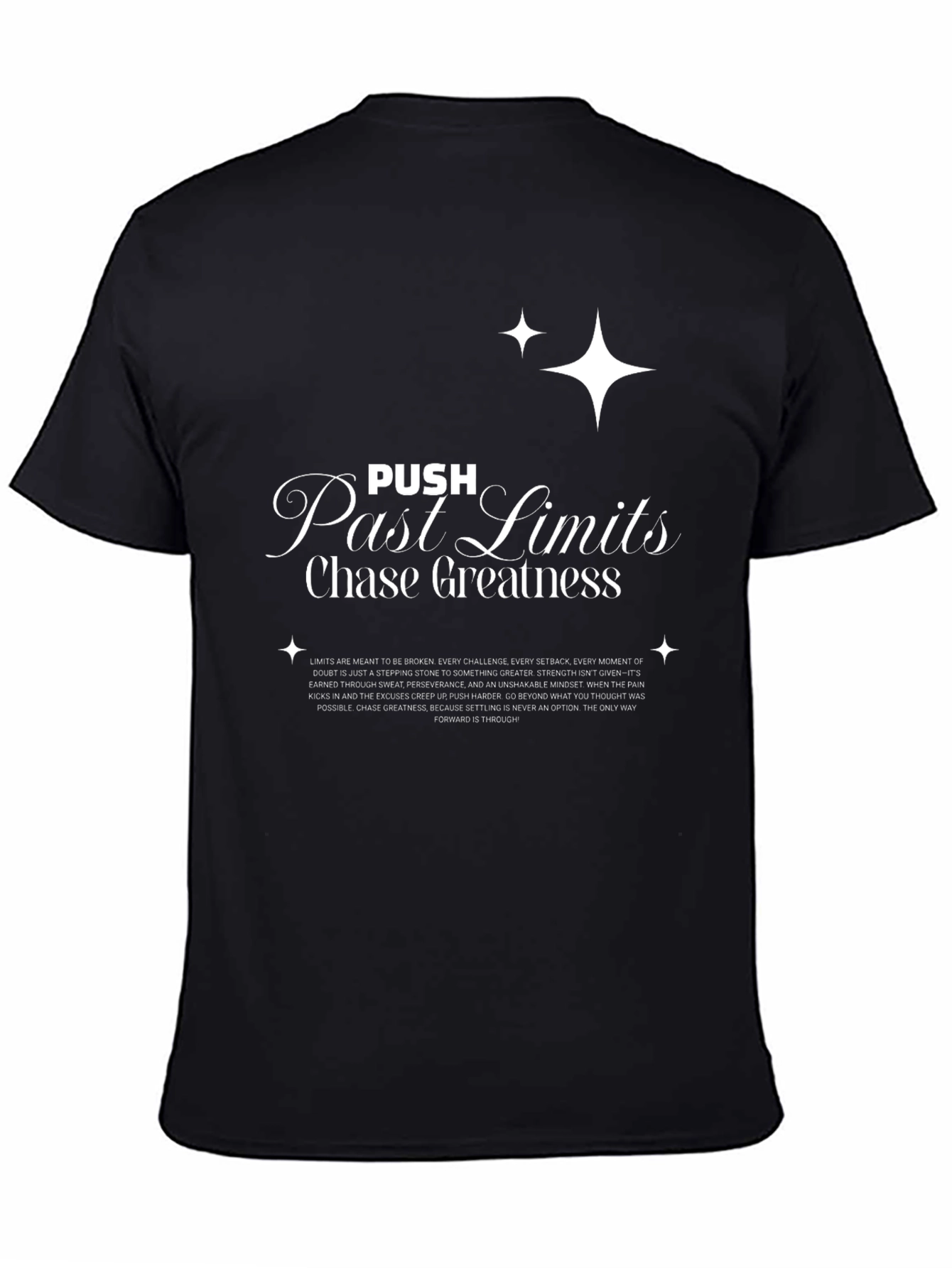 Push Past Limits T-Shirt - Chase Greatness Graphic Tee