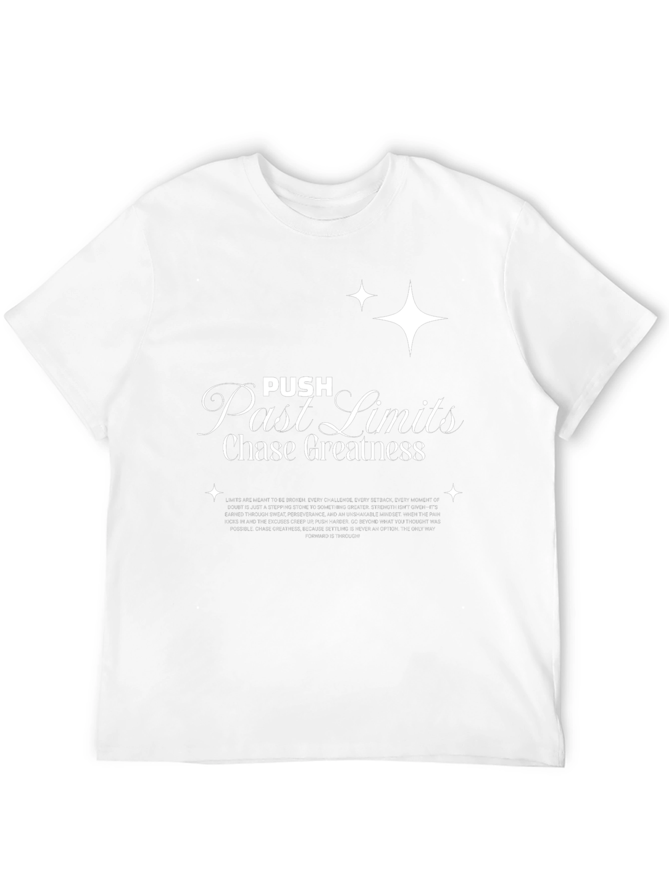 Push Past Limits T-Shirt - Chase Greatness Graphic Tee