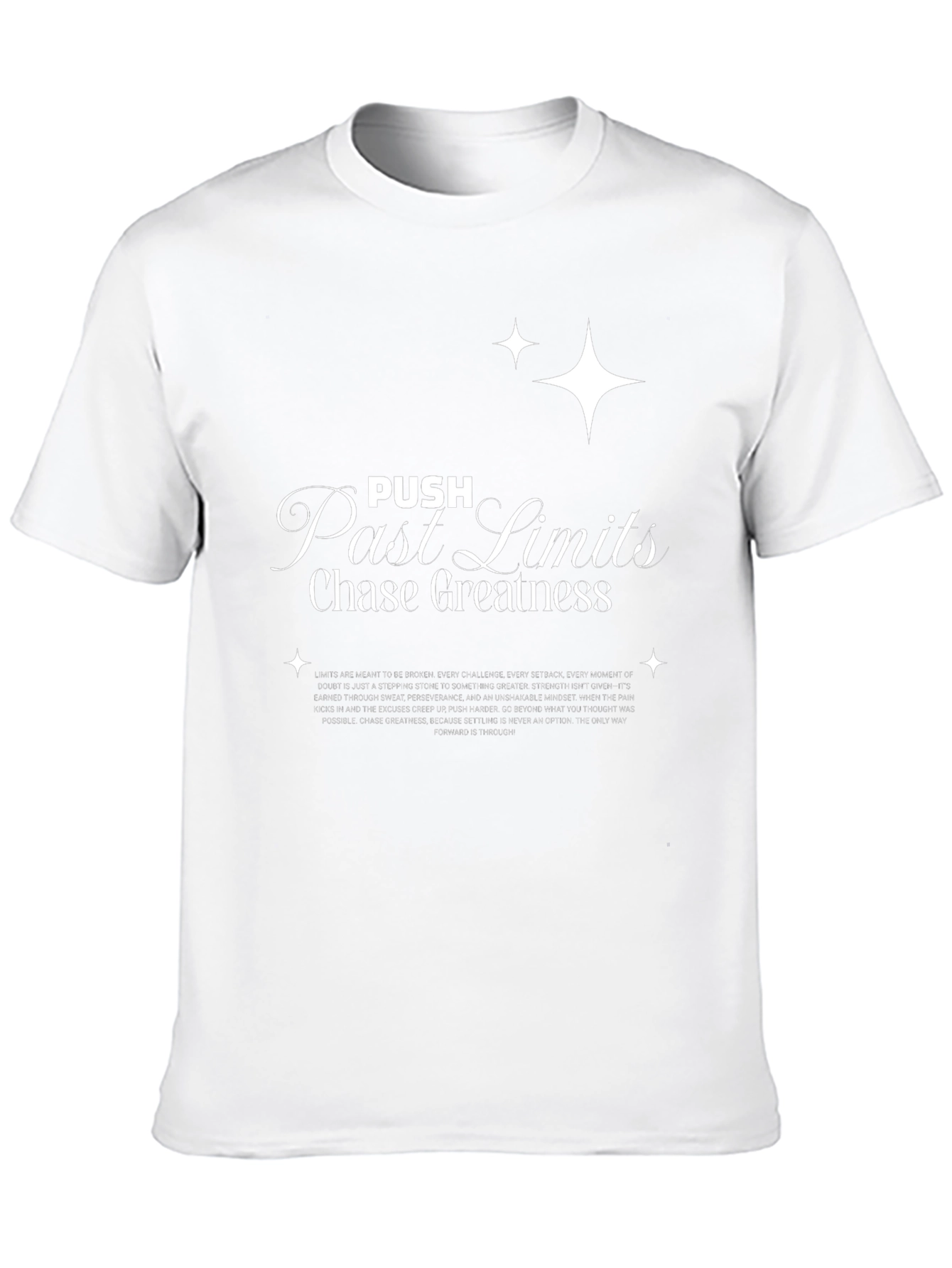 Push Past Limits T-Shirt - Chase Greatness Graphic Tee
