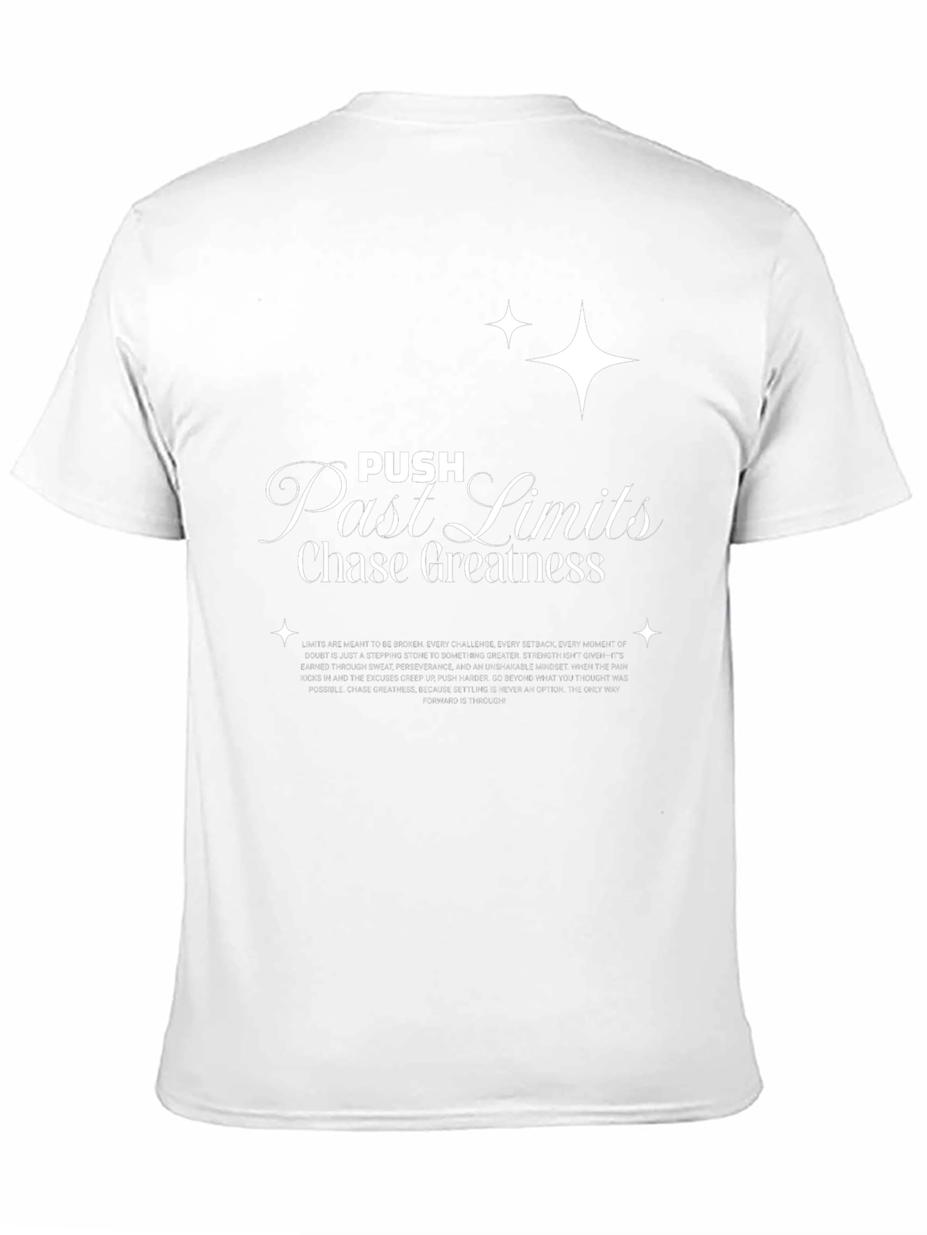 Push Past Limits T-Shirt - Chase Greatness Graphic Tee