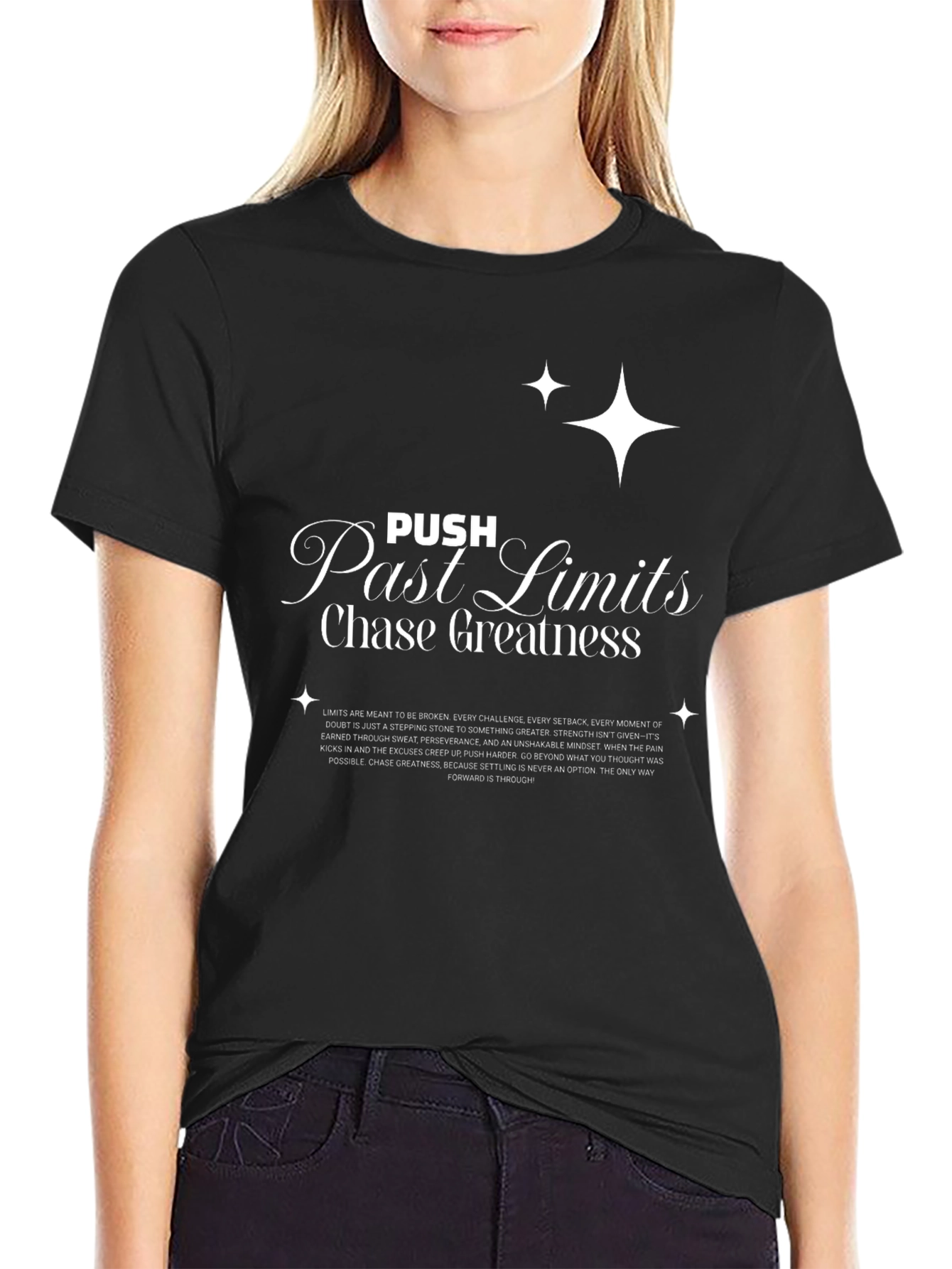 Push Past Limits T-Shirt - Chase Greatness Graphic Tee