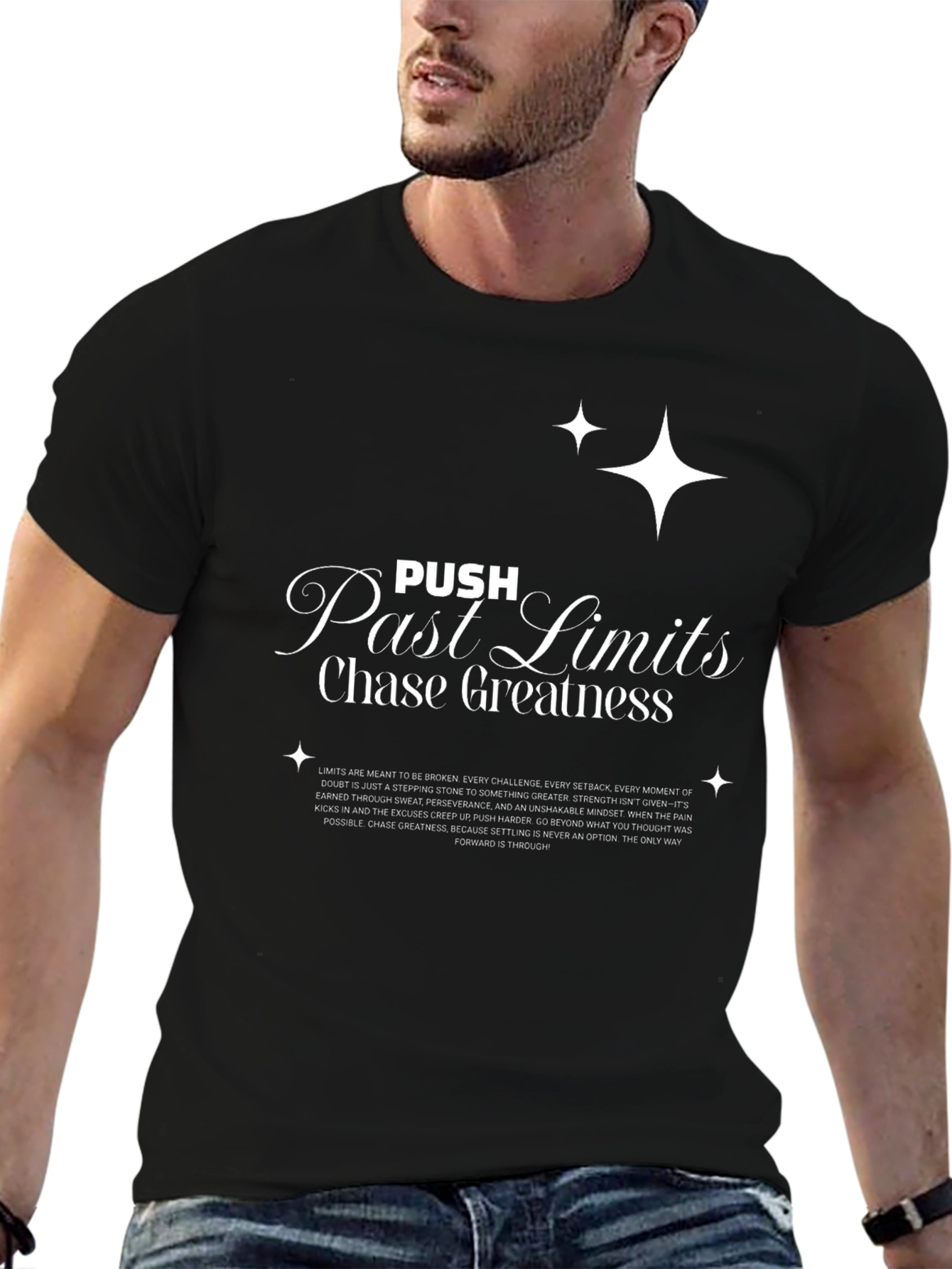 Push Past Limits T-Shirt - Chase Greatness Graphic Tee