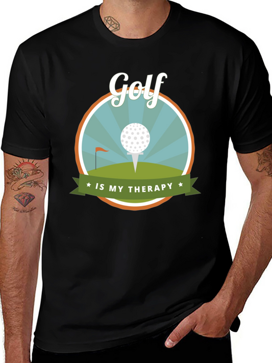 Golf is My Therapy Graphic Tee - Golf Lovers Gift